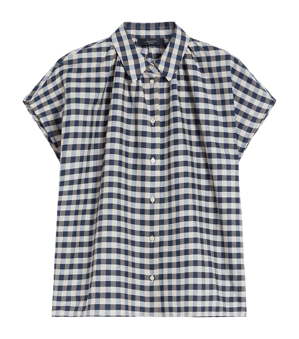 Cotton-Blend Check Shirt