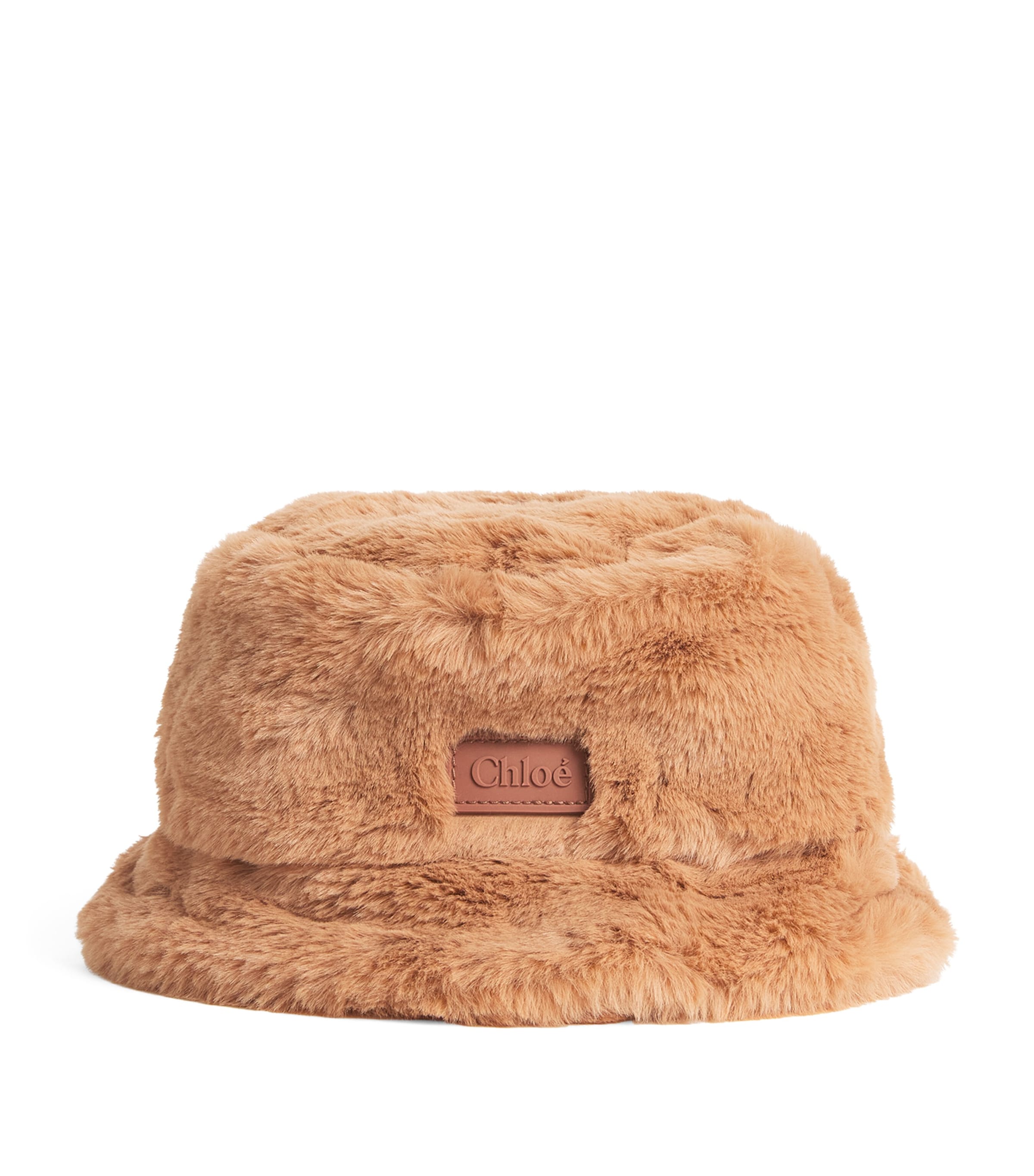 Chloé Kids Faux Fur Bucket Hat Thrush