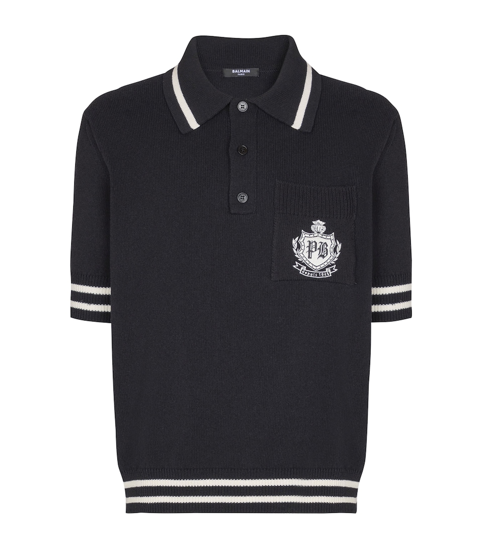 College Emblem Polo Shirt