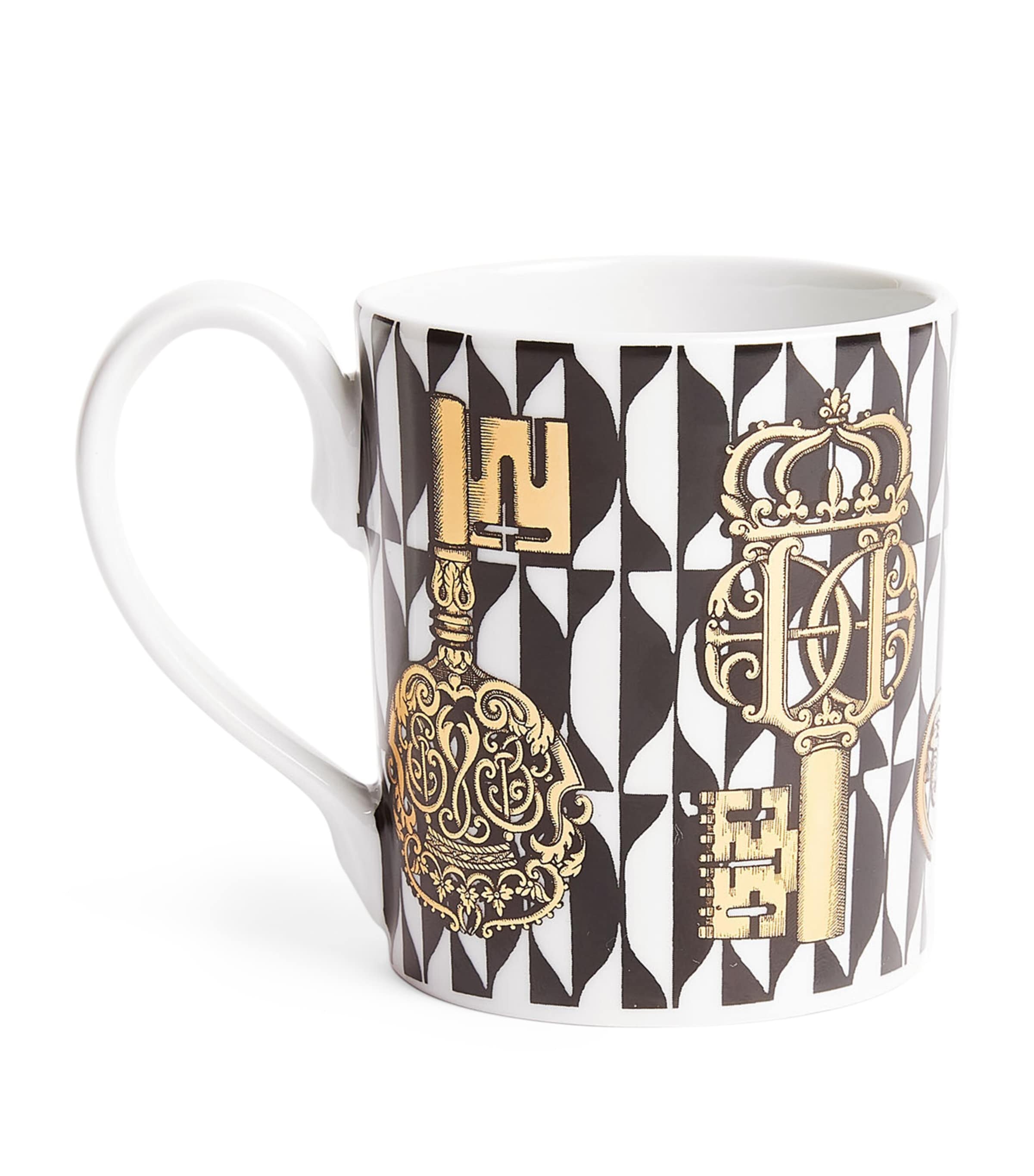 Fornasetti Chiavi and Losanghe Mug