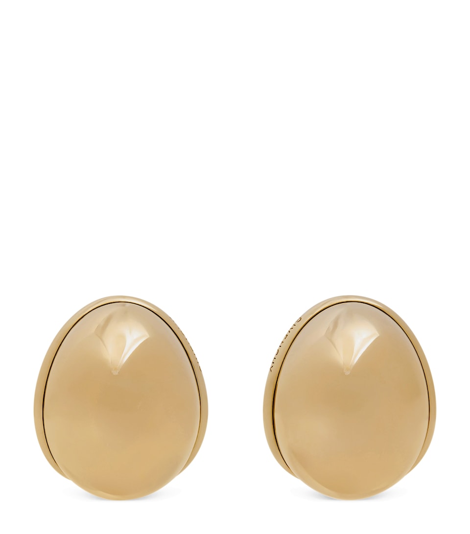 Givenchy Sculpted Cabochon Stud Earrings