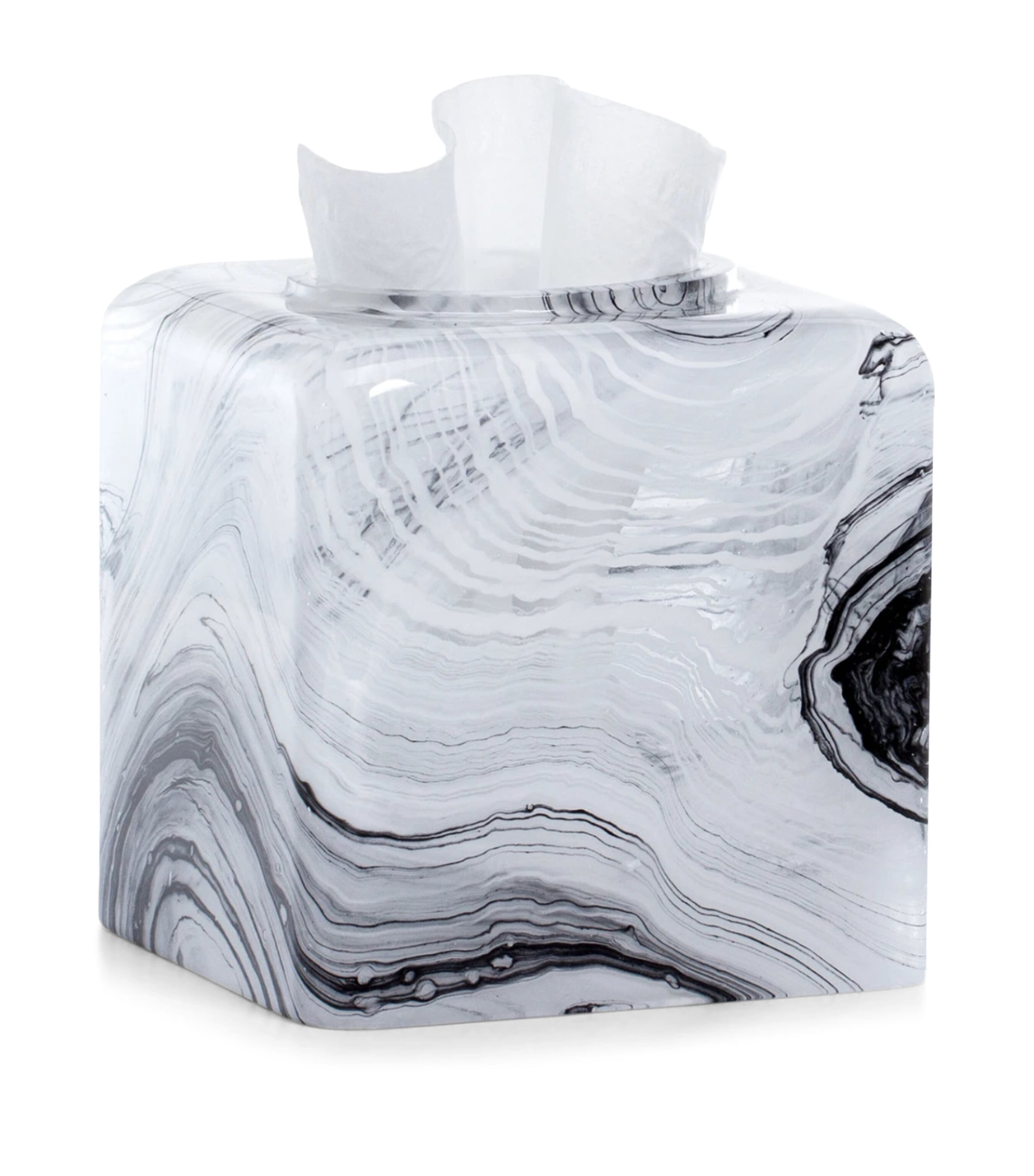 Labrazel Nuvola Swirl Tissue Box White