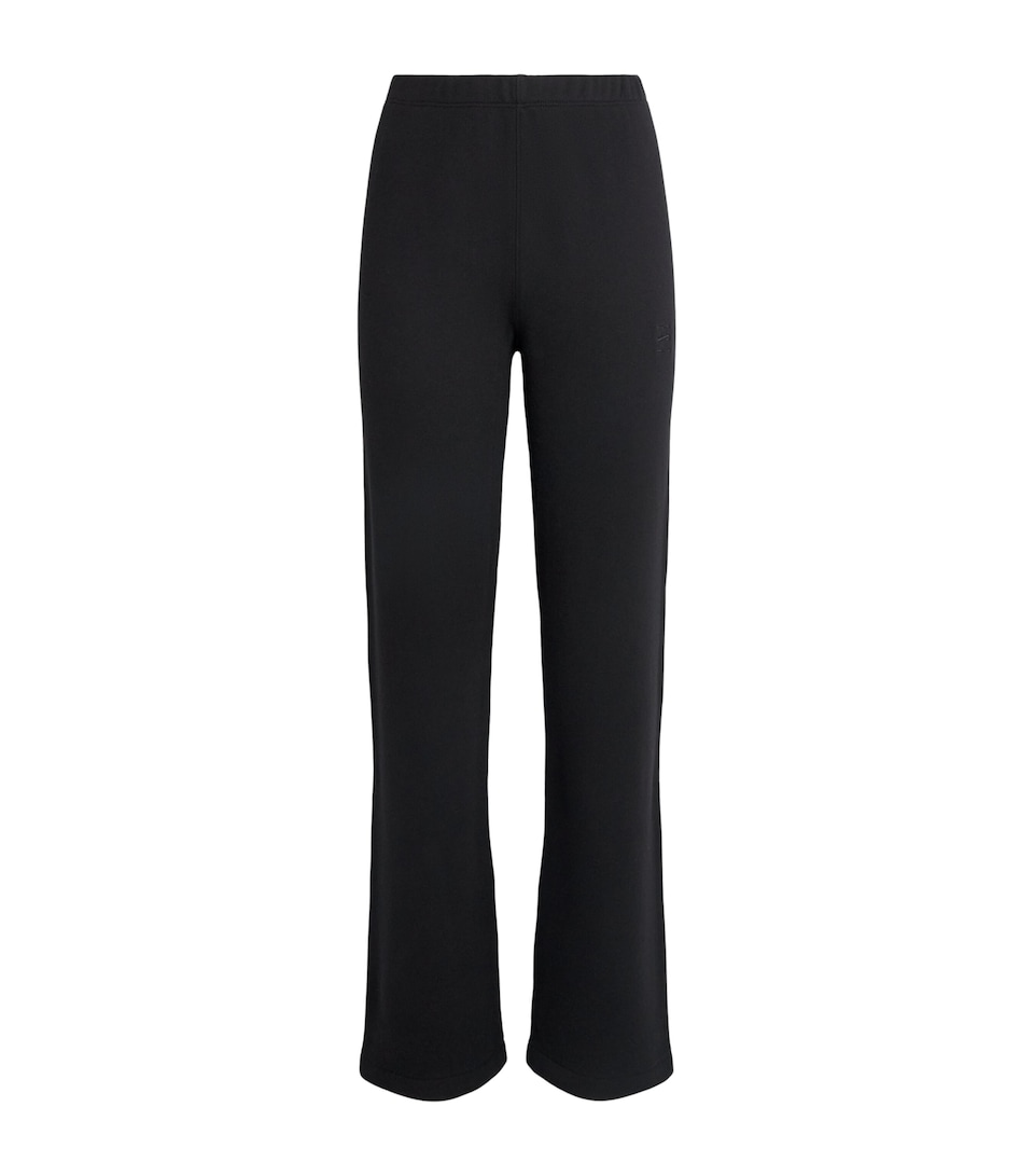 ÉTERNE Womens Cotton-Modal Straight-Leg Sweatpants Blk Black