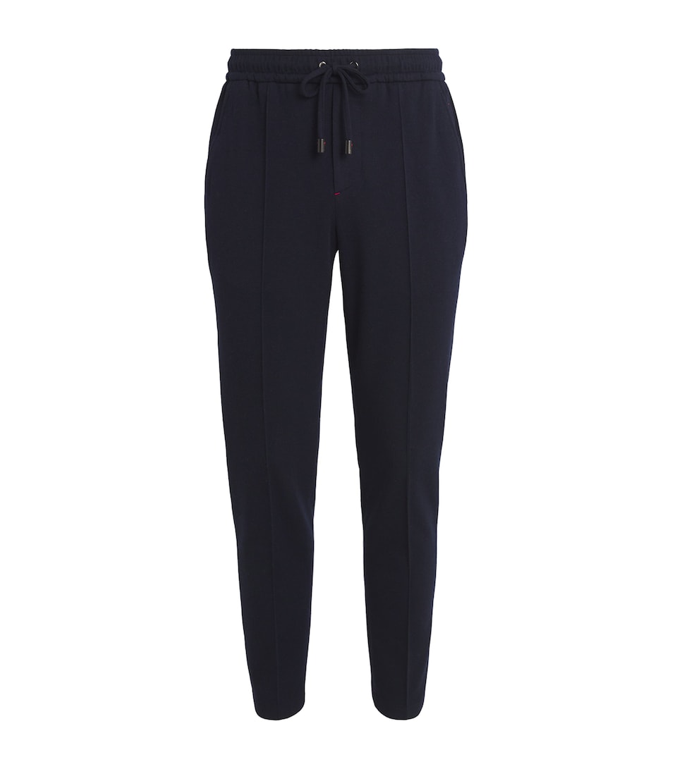 Wool-Cashmere-Blend Drawstring Trousers