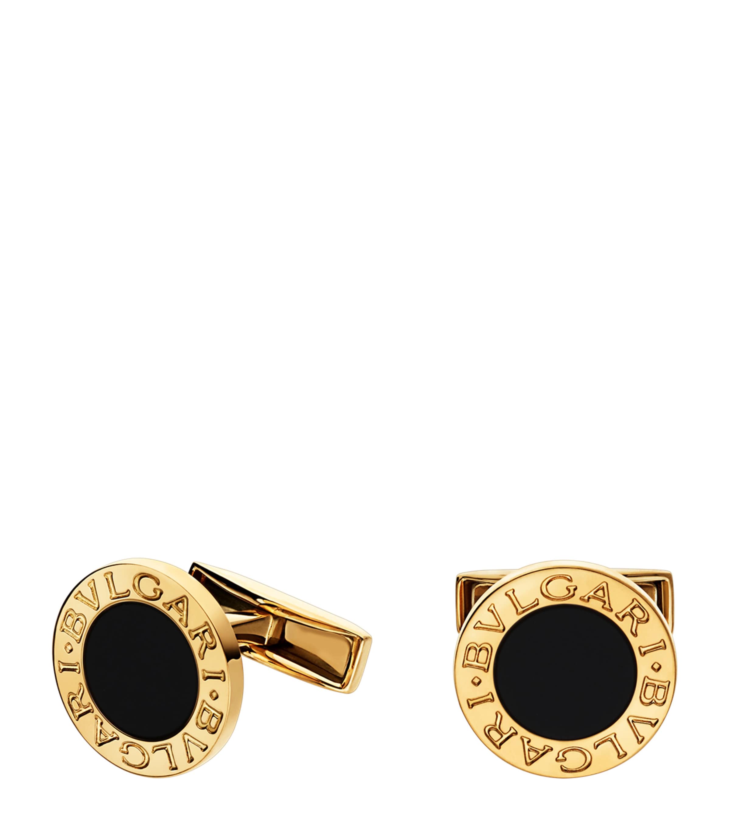 Bvlgari Yellow Gold and Black Onyx BVLGARI BVLGARI Cufflinks Yellow Gold