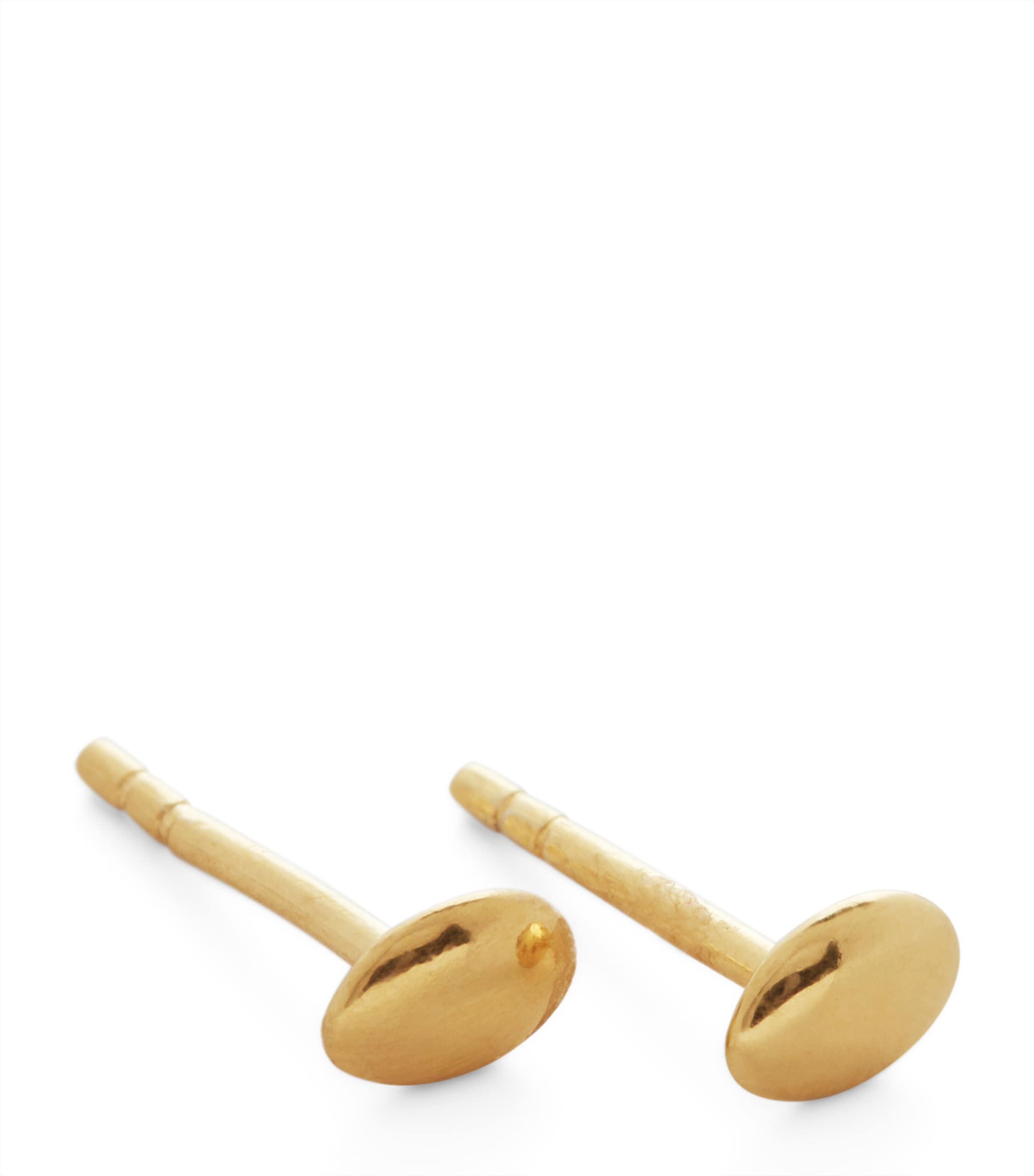 Monica Vinader Mini Gold Vermeil Nura Nugget Earrings Gold Vermeil