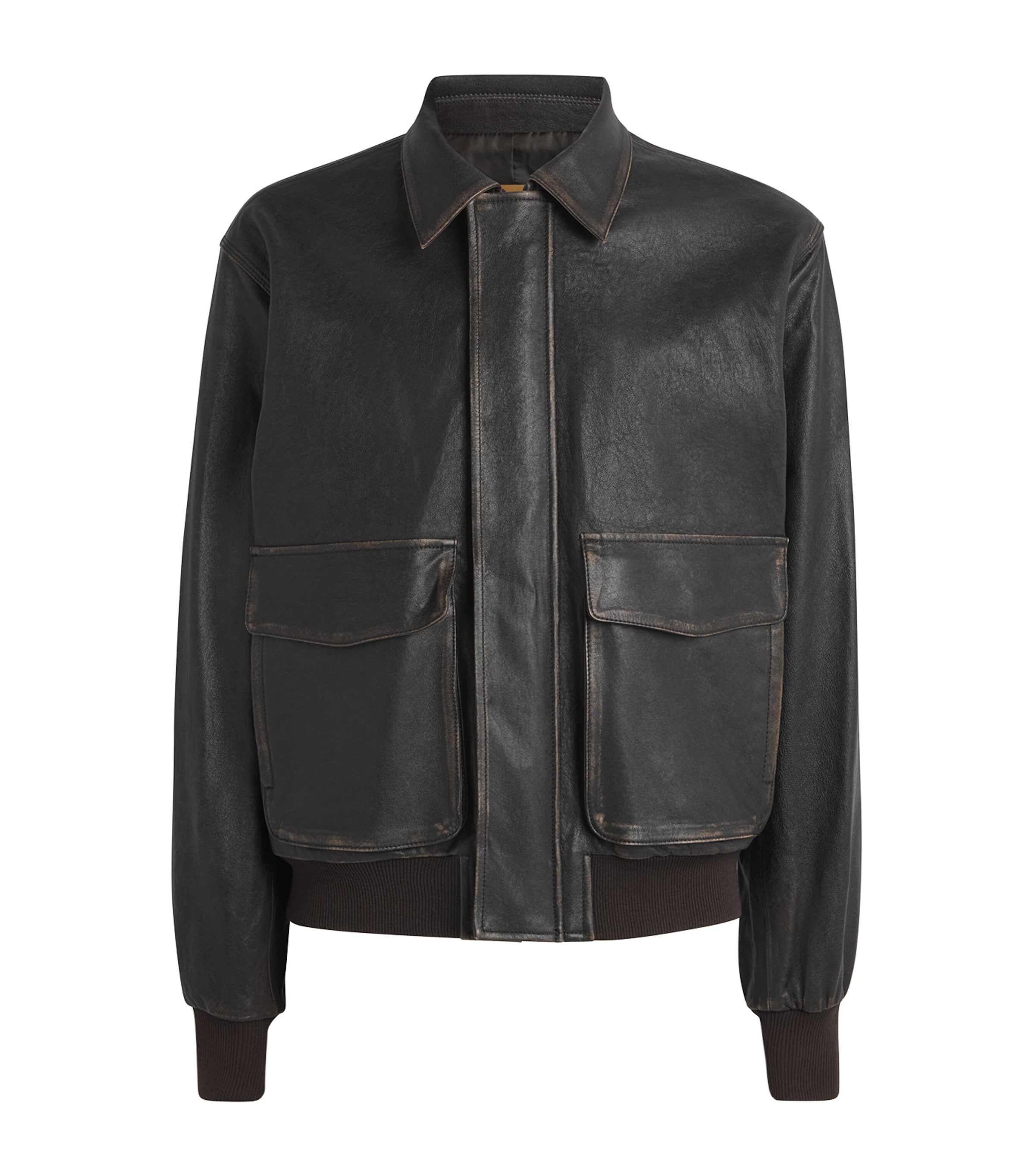 Leather Bomber Jacket