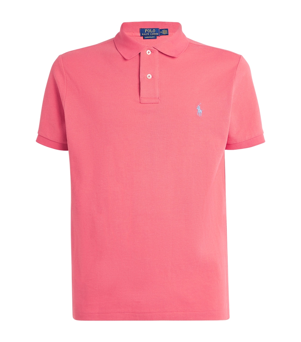 Cotton Mesh Slim Polo Shirt