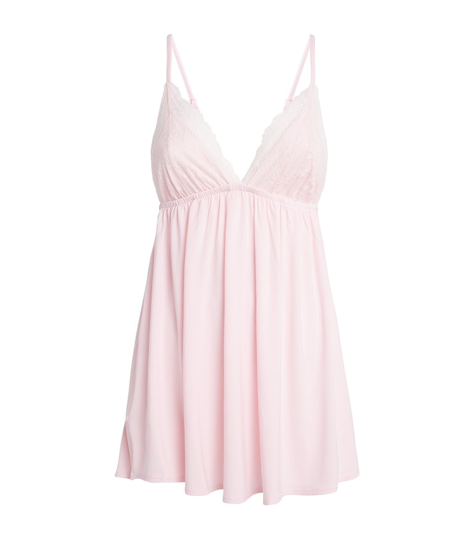 Skims Womens Sleep Babydoll Nightdress Barely Pink