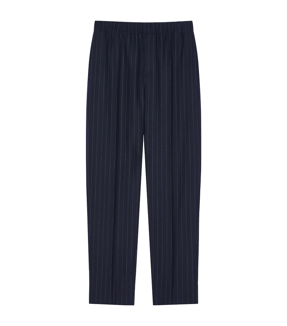 Givenchy Mens Wool Stripe Couture Seam Trousers
