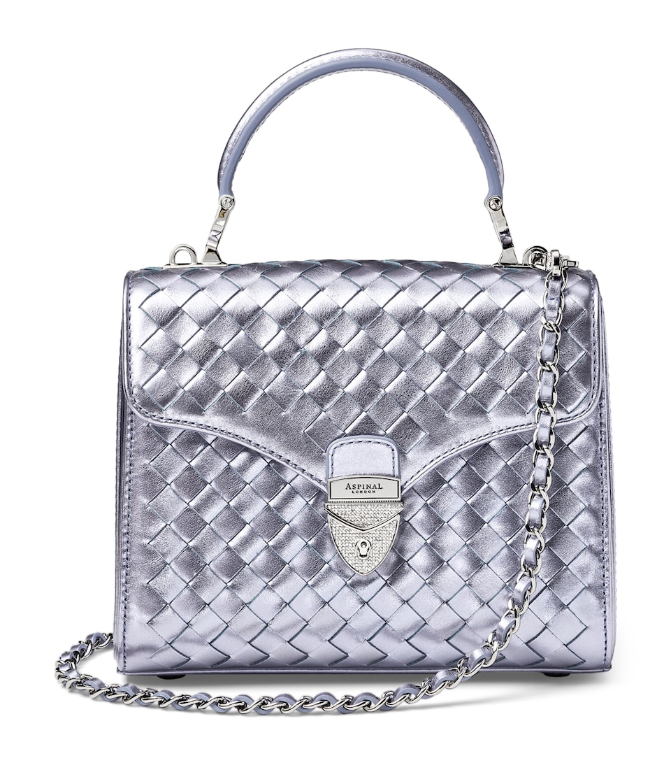 Midi Metallic Leather Mayfair Bag