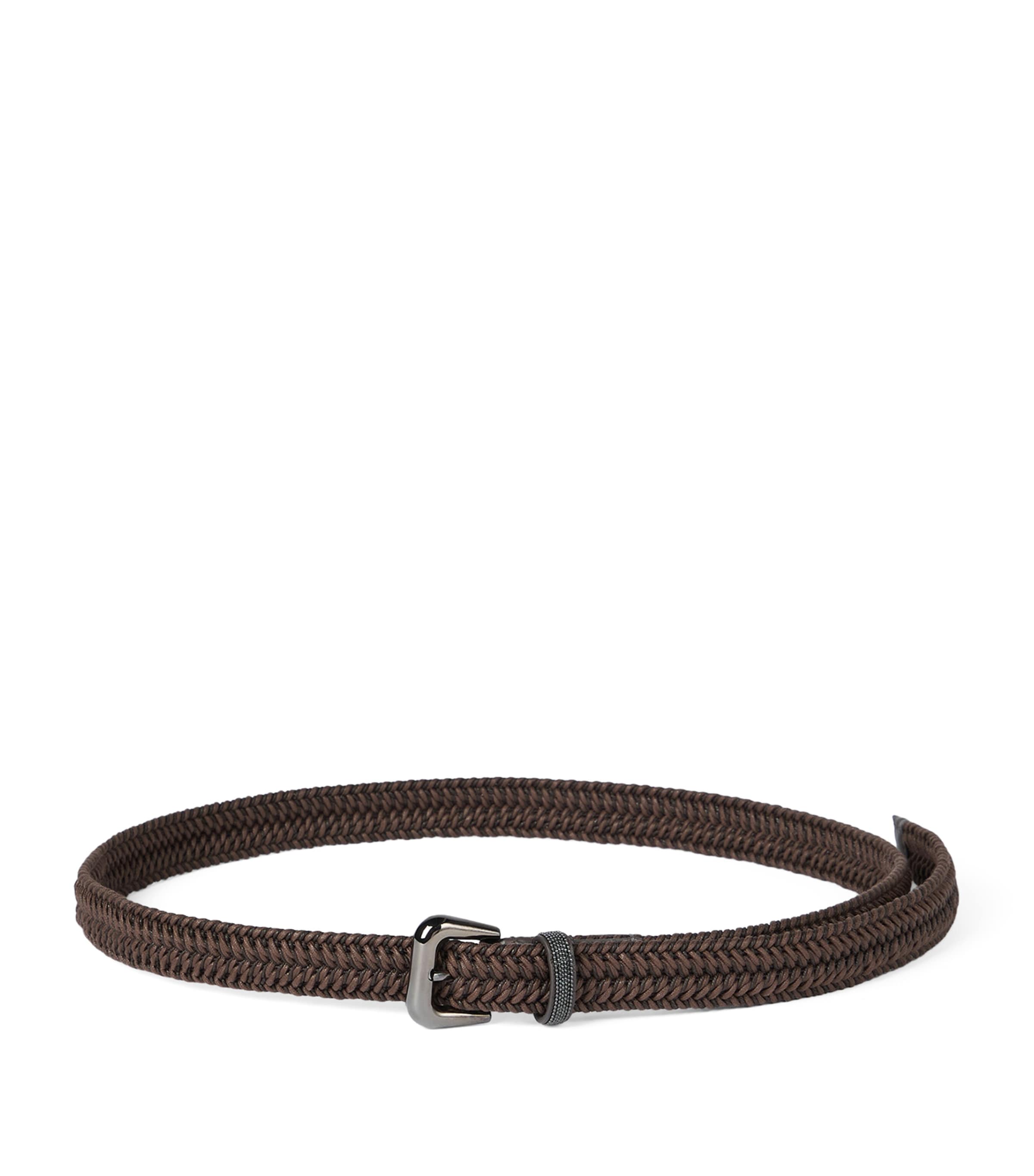 Braided Monili-Detail Belt