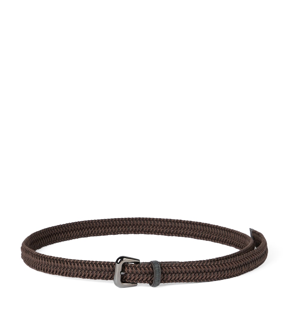 Braided Monili-Detail Belt