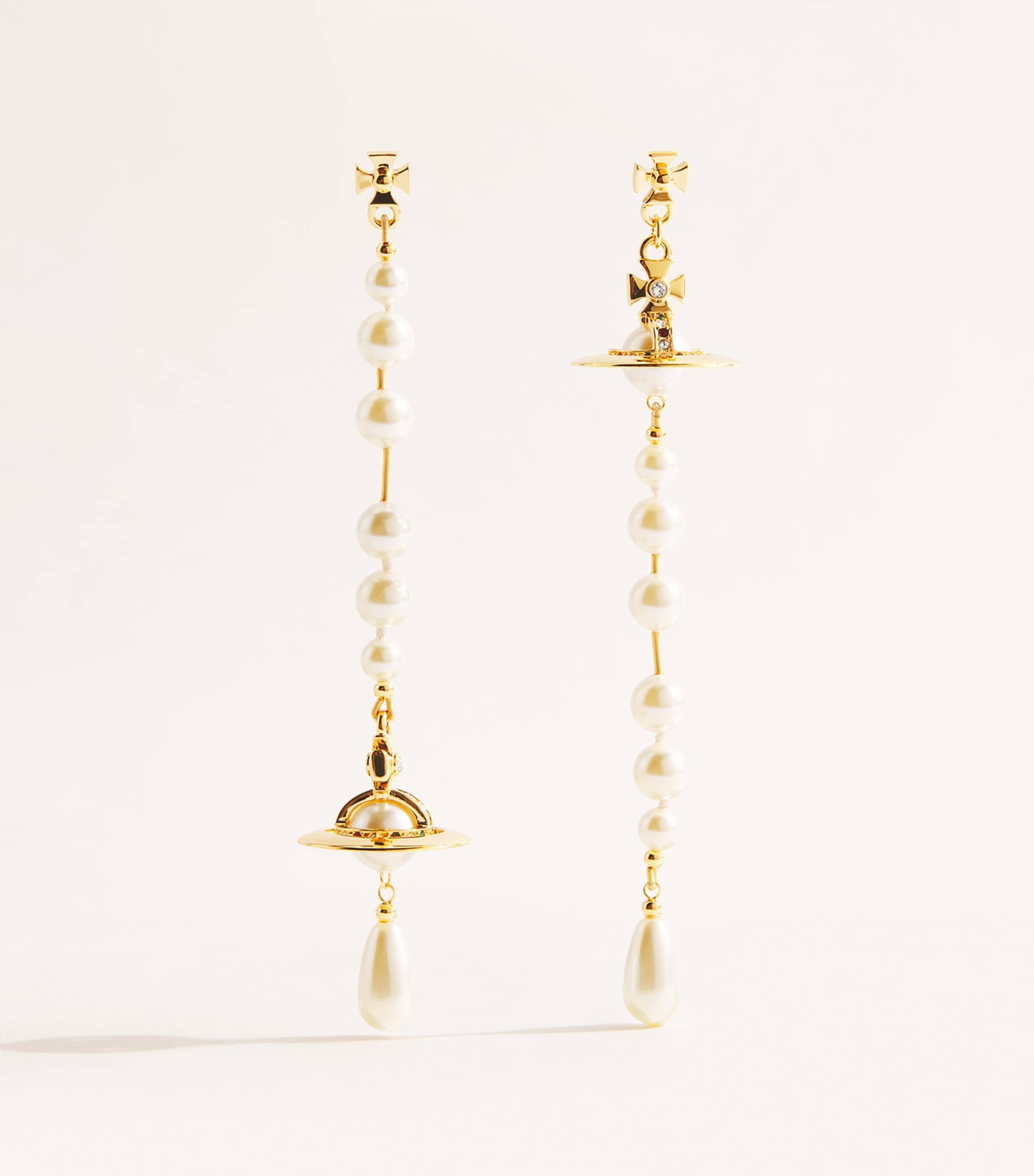 Vivienne Westwood Broken Pearl Earrings