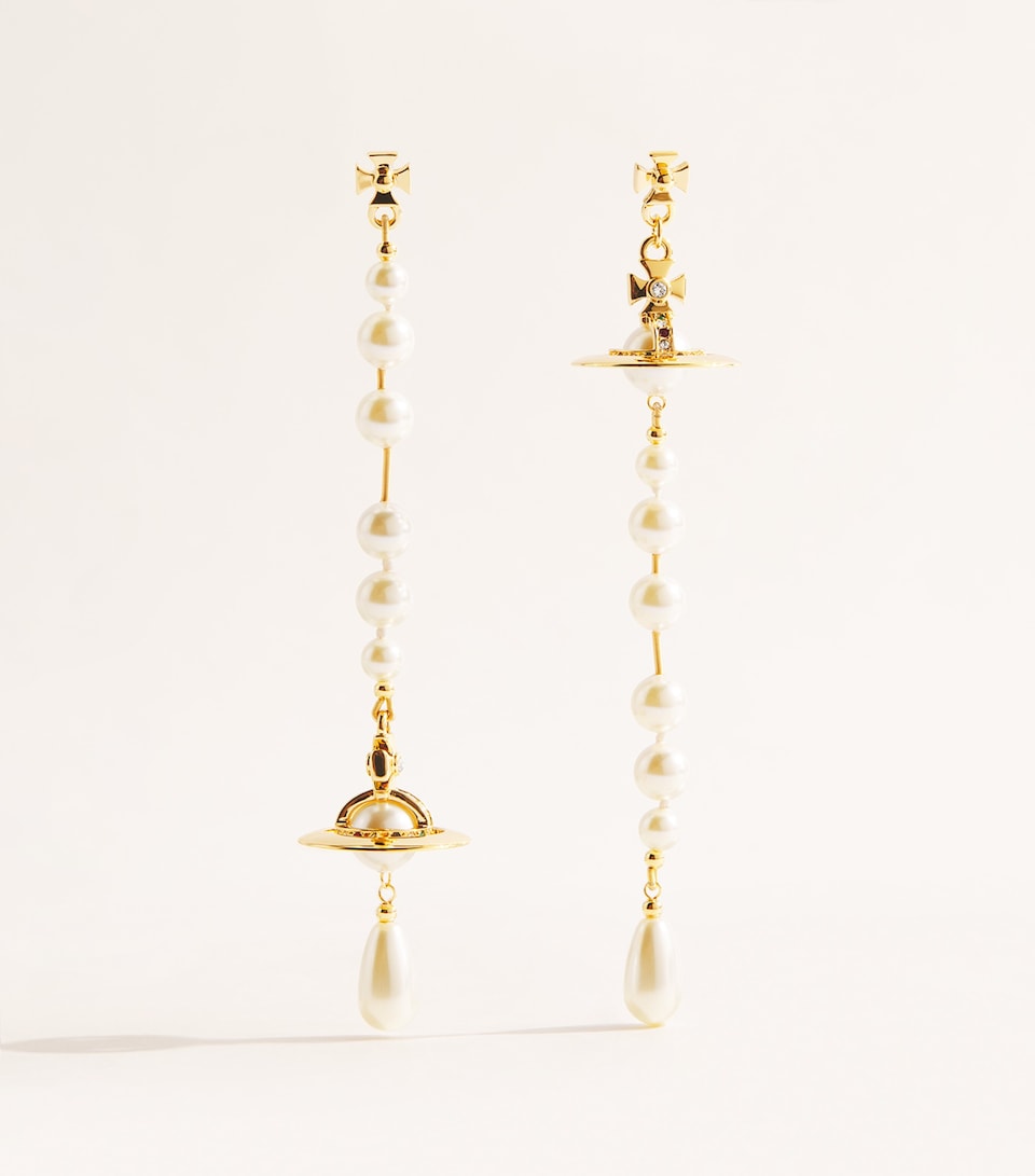 Vivienne Westwood Broken Pearl Earrings