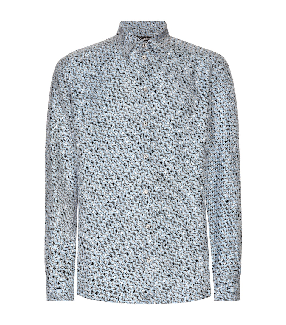 Silk Chain Print Shirt