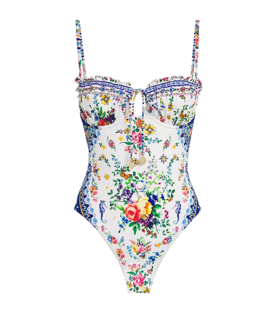 Tiles Darls Ruched Underwire Swimsuit