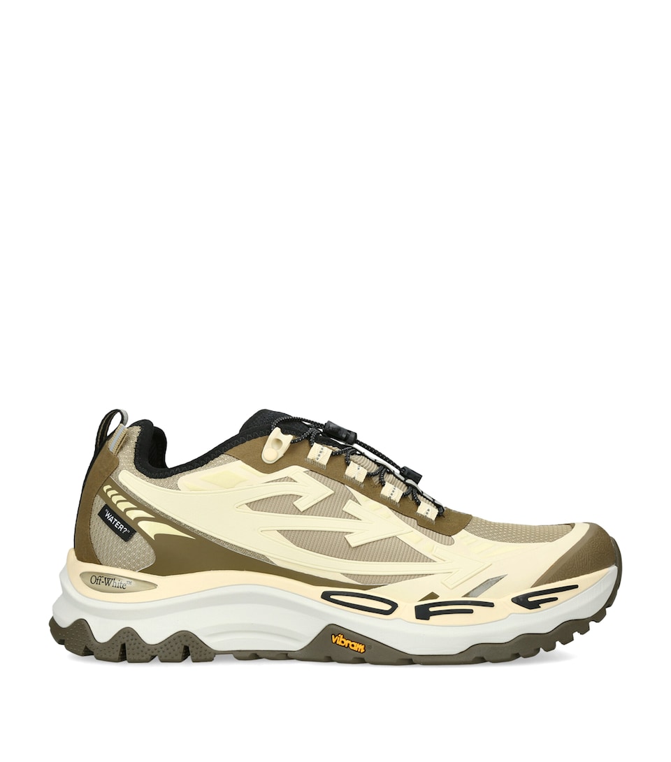Off-White Mens Be Right Back Trail Sneakers Khaki
