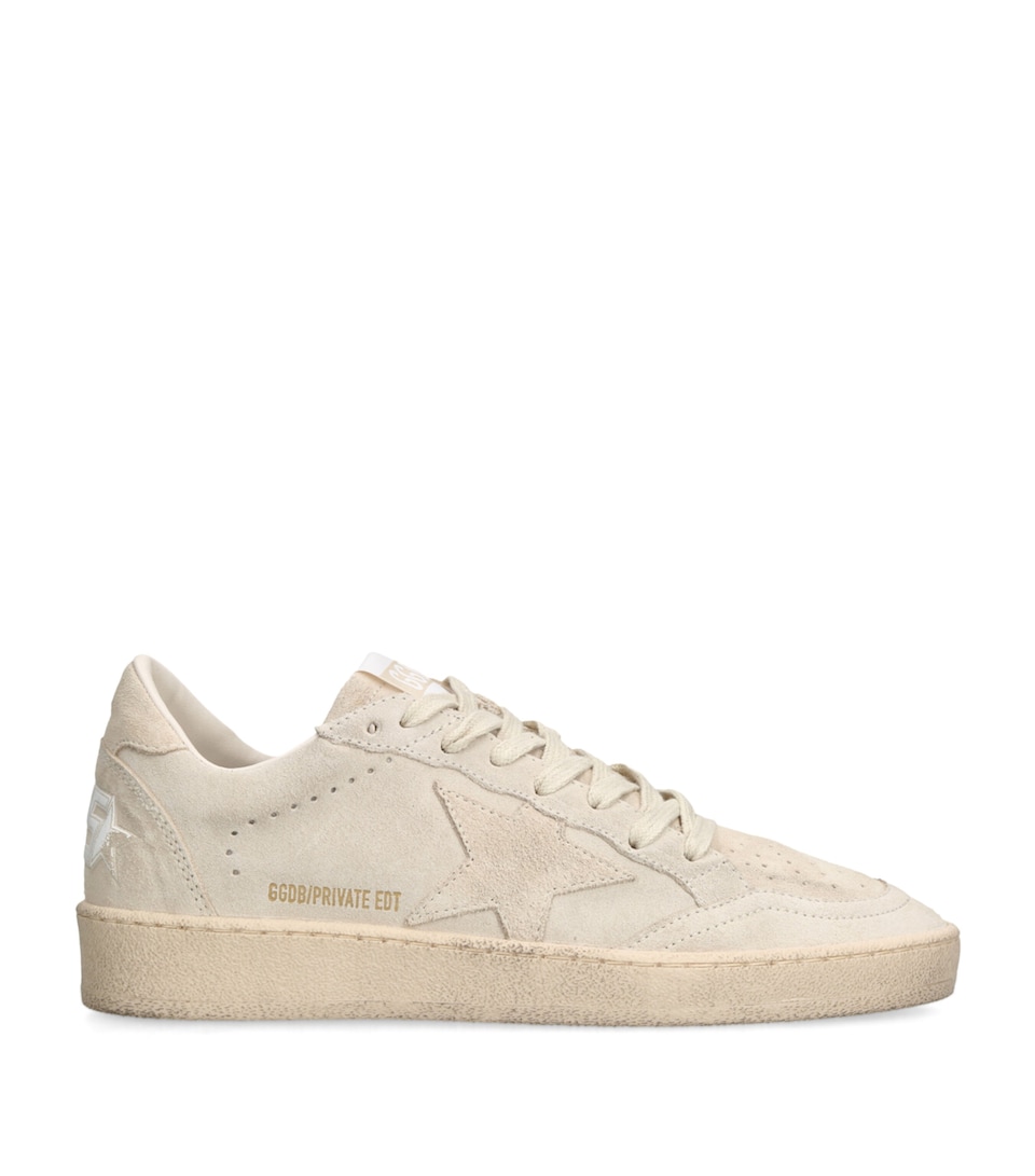 Golden Goose Suede Ball Star Sneakers Beige