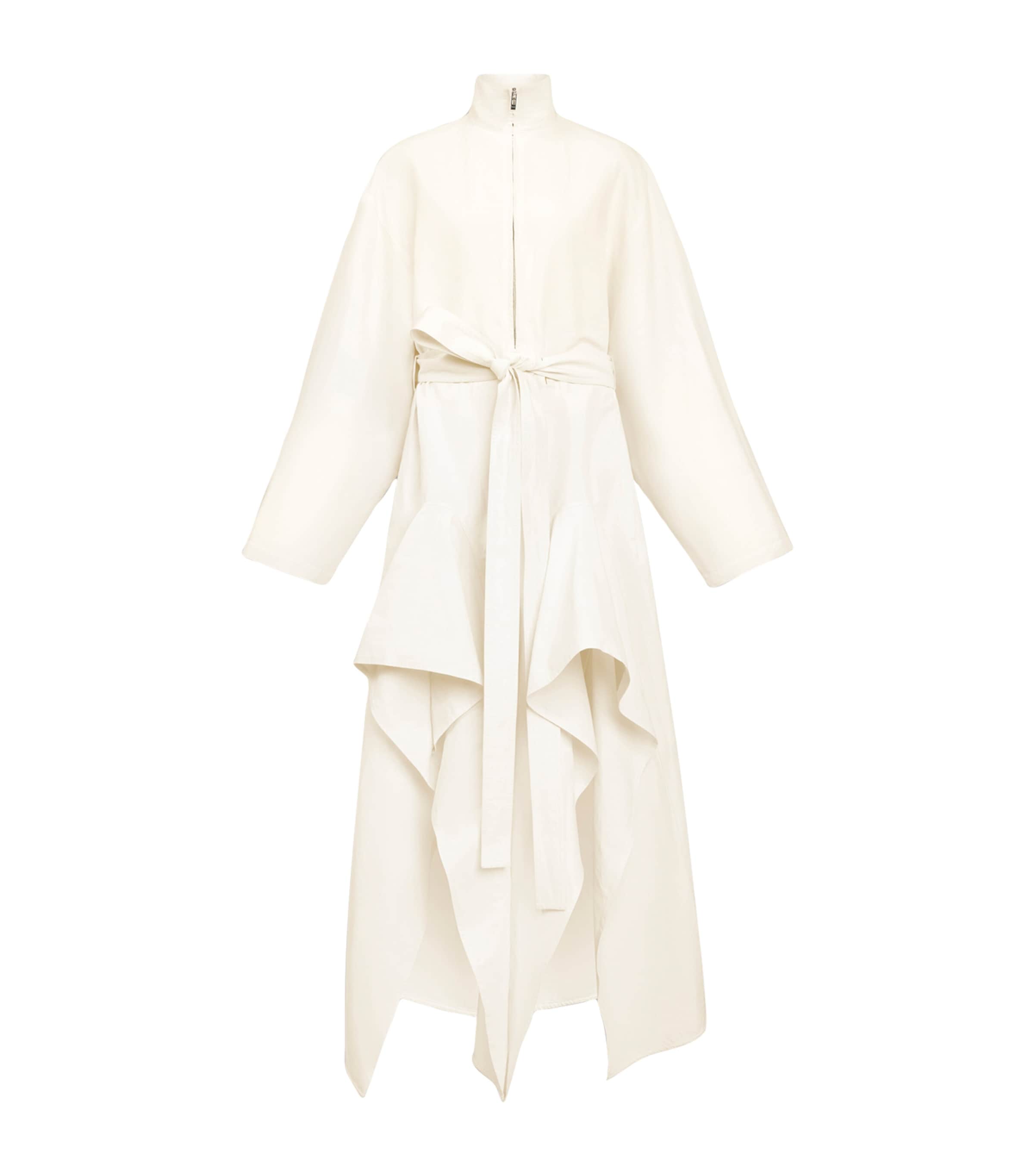 Alaïa Womens Paper-Blend Layered Jumpsuit Ivoire