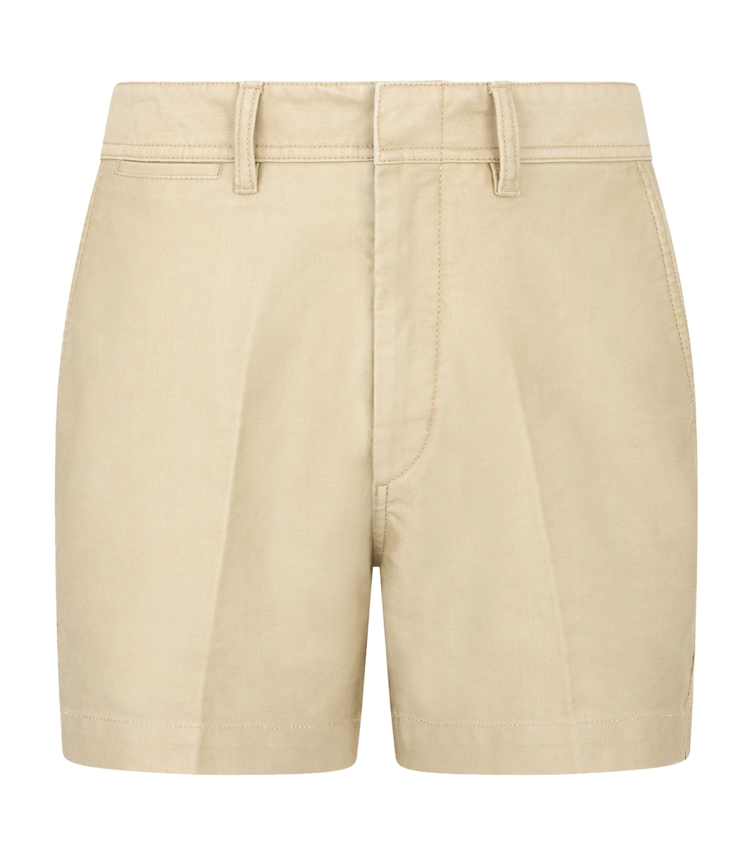 Brushed Cotton Tailored Shorts
