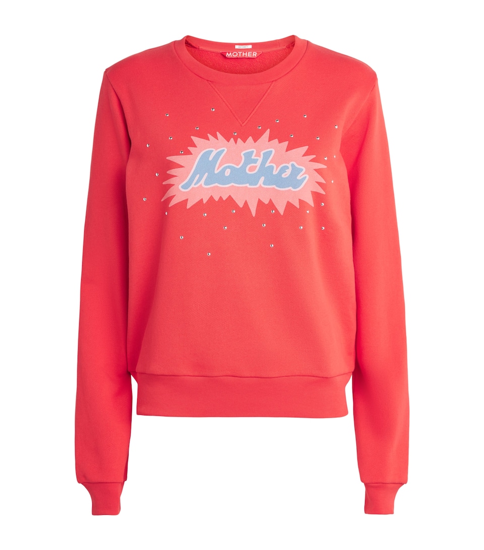 MOTHER Womens The Dorito Camper Sweatshirt Lil Firework