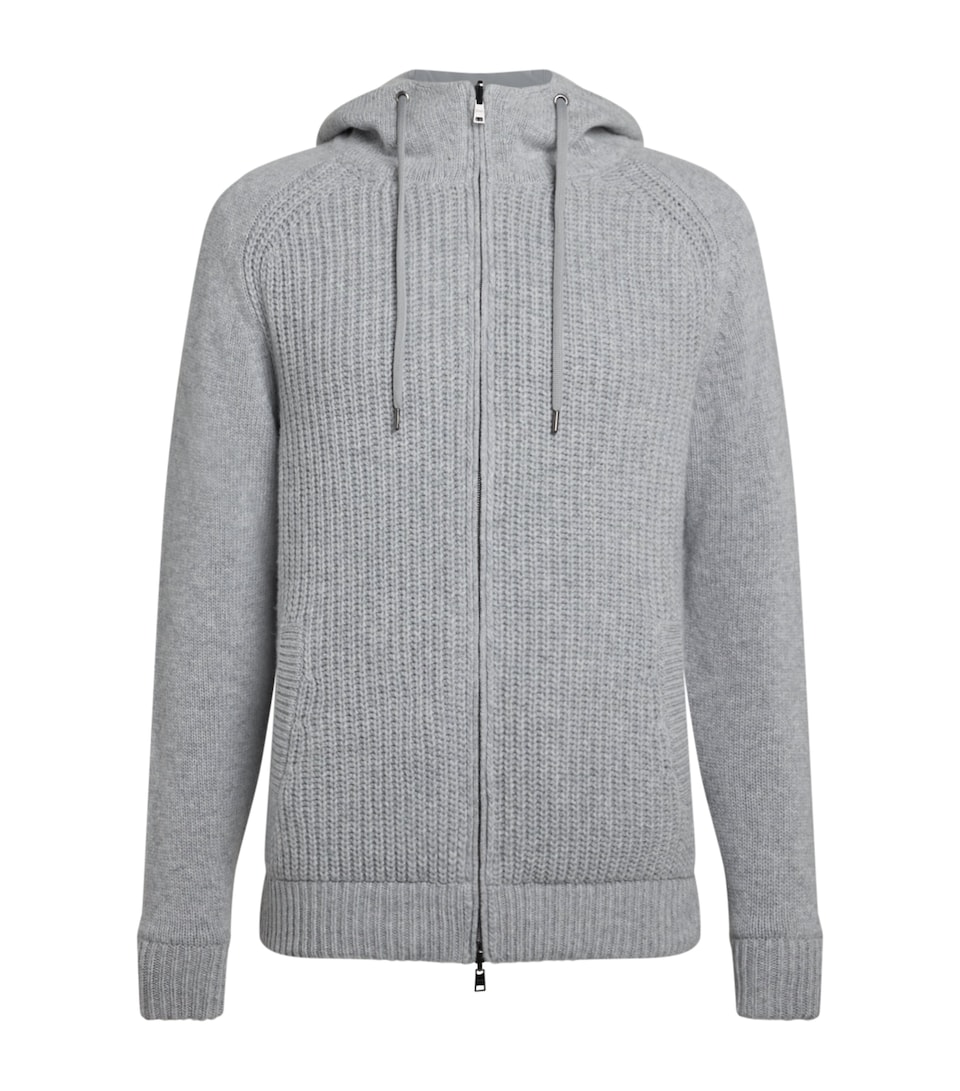 Wool Reversible Infinity Cardigan