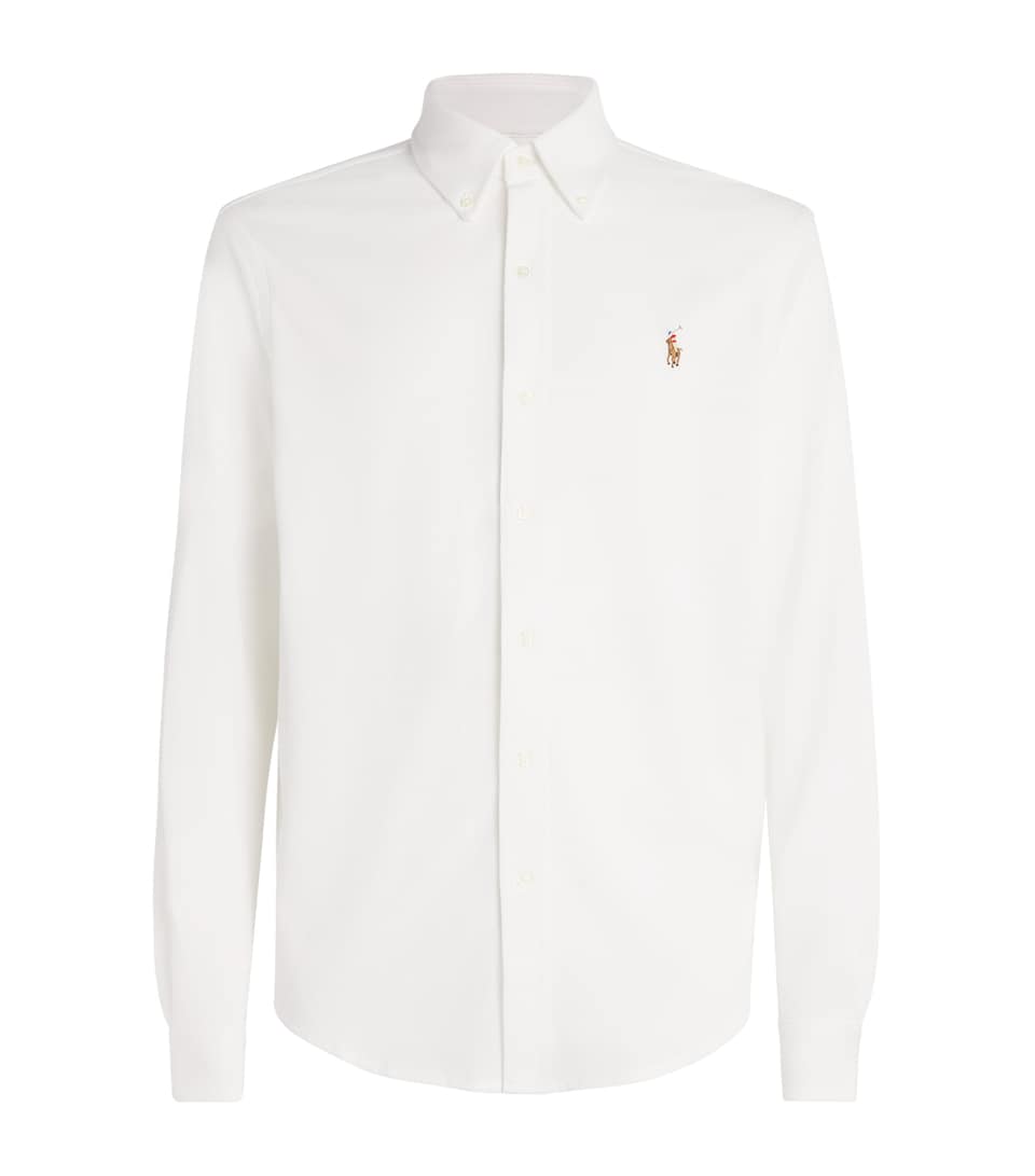 Cotton Mesh Oxford Shirt