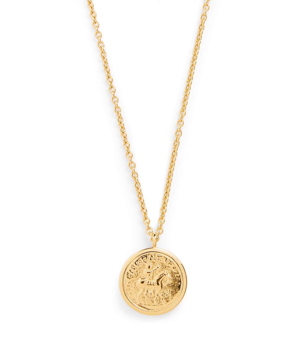 Gold-Plated Sterling Silver Coin Necklace