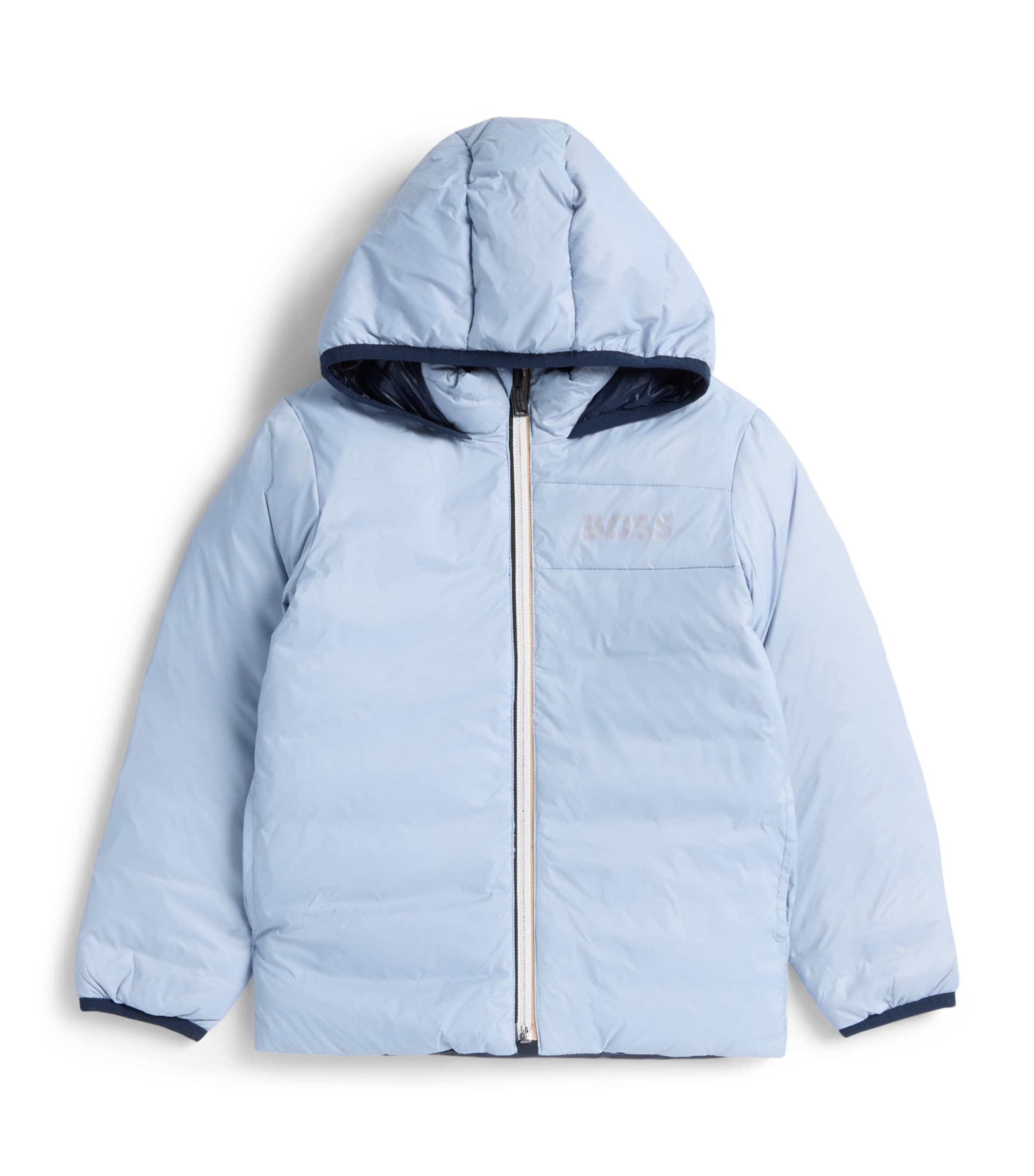 BOSS Kidswear Down-Filled Reversible Puffer Jacket (3-36 Months) Pale Blue