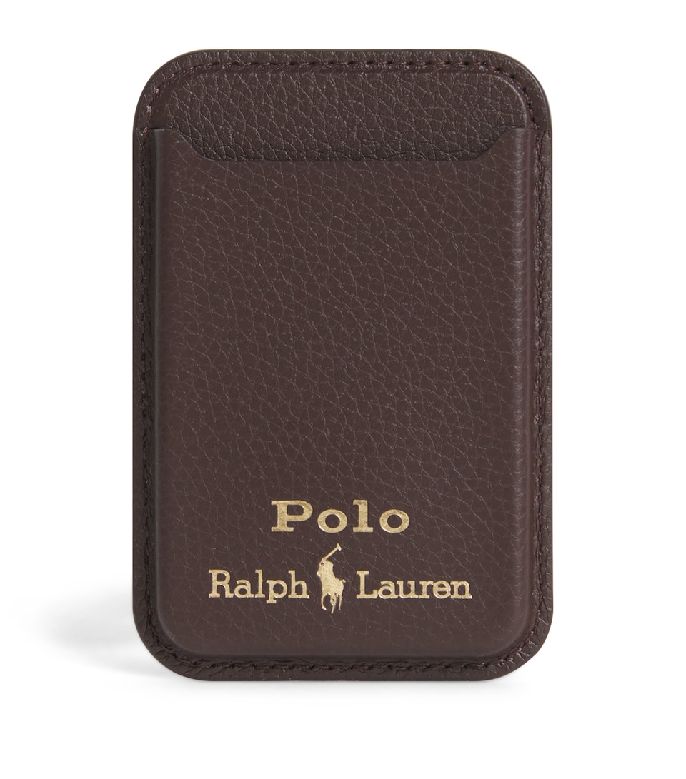 Polo Ralph Lauren Leather MagSafe Card Case Dark Brown