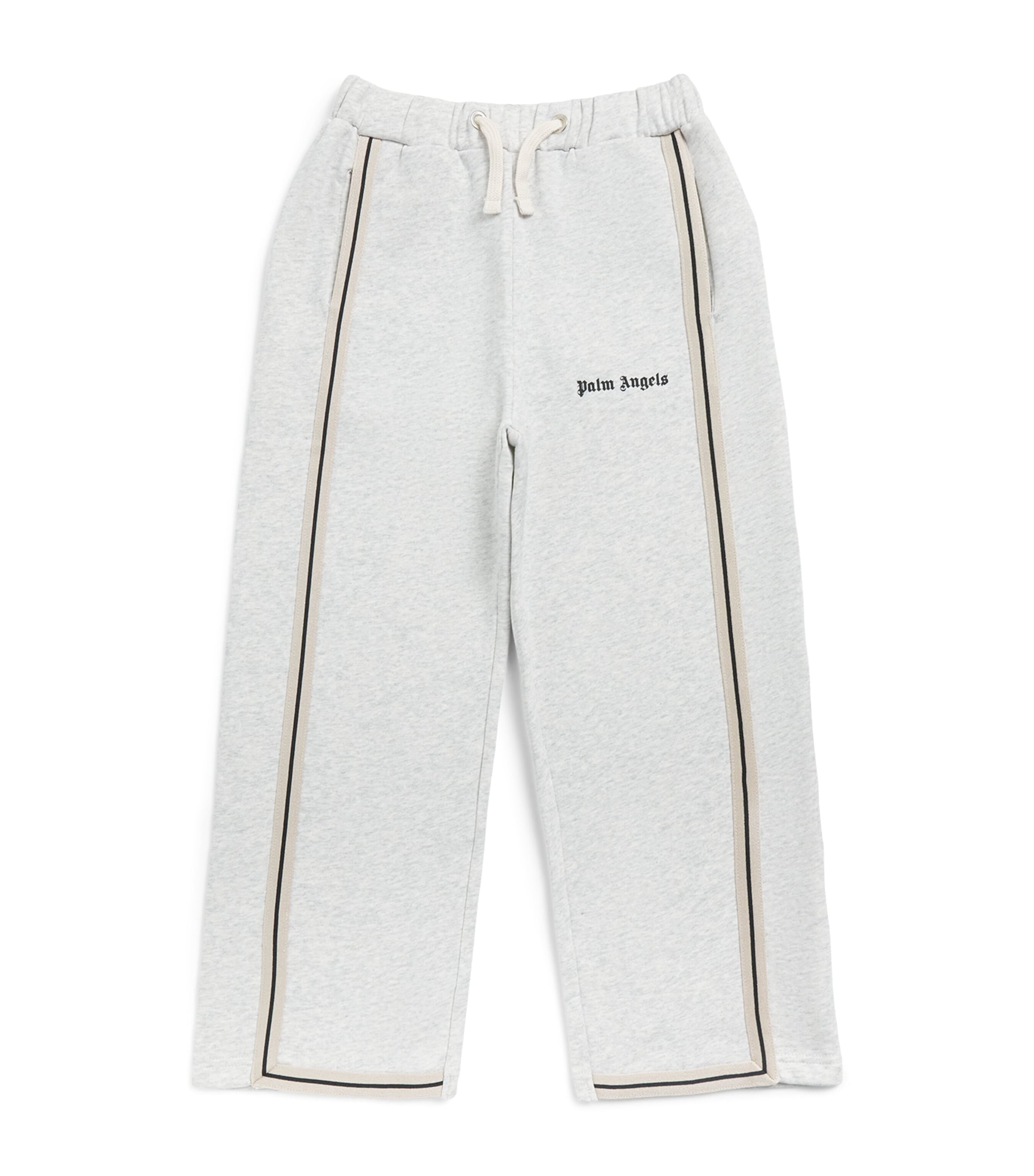 Palm Angels Kids Cotton Sweatpants (4-12+ Years) Gri Mel/mel Gry