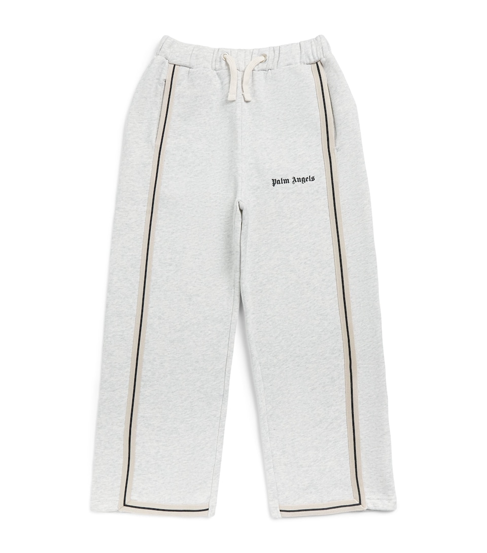 Palm Angels Kids Cotton Sweatpants (4-12+ Years) Gri Mel/mel Gry