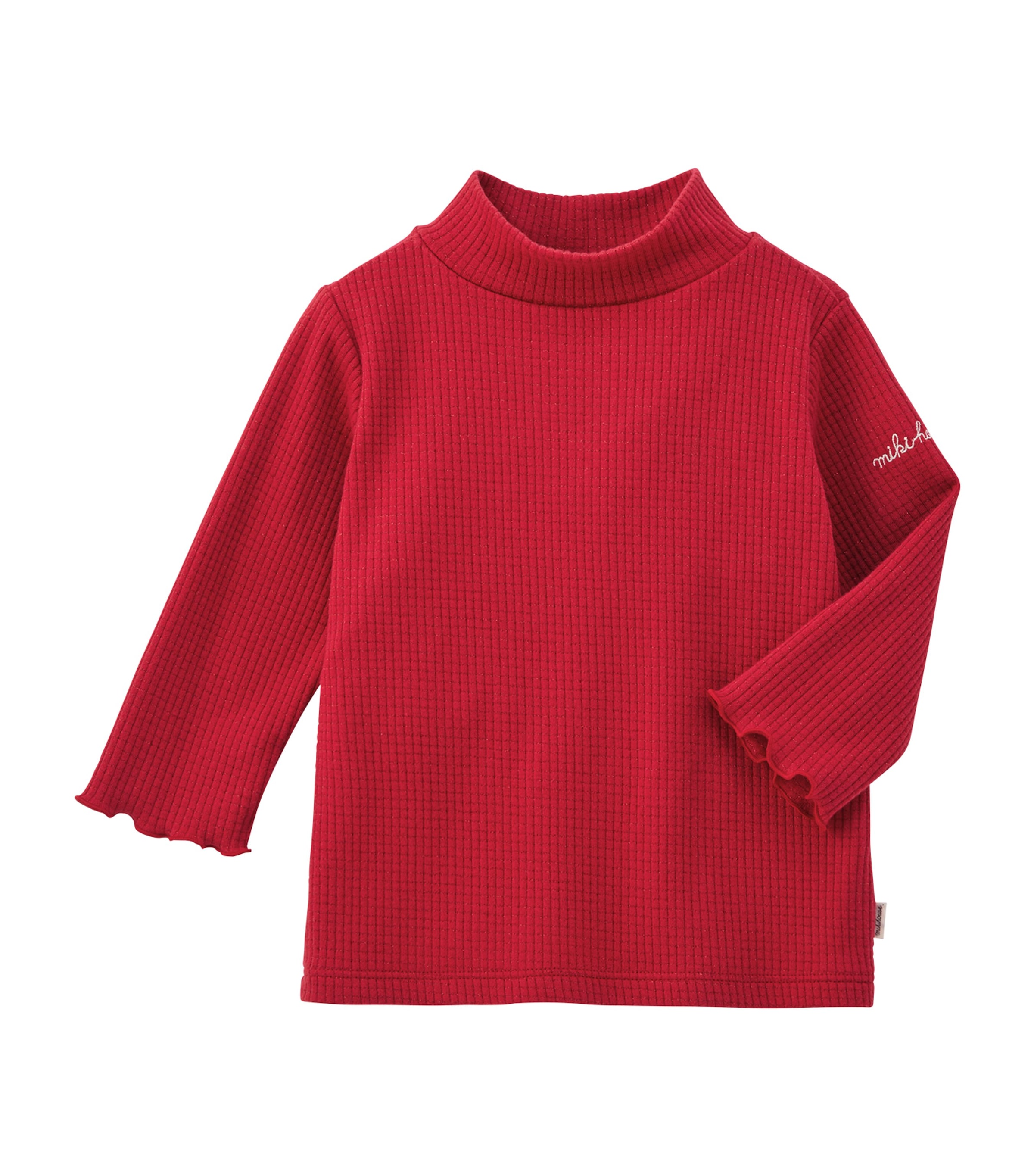 Miki House Ribbed High-Neck T-Shirt (12 Months-9 Years)