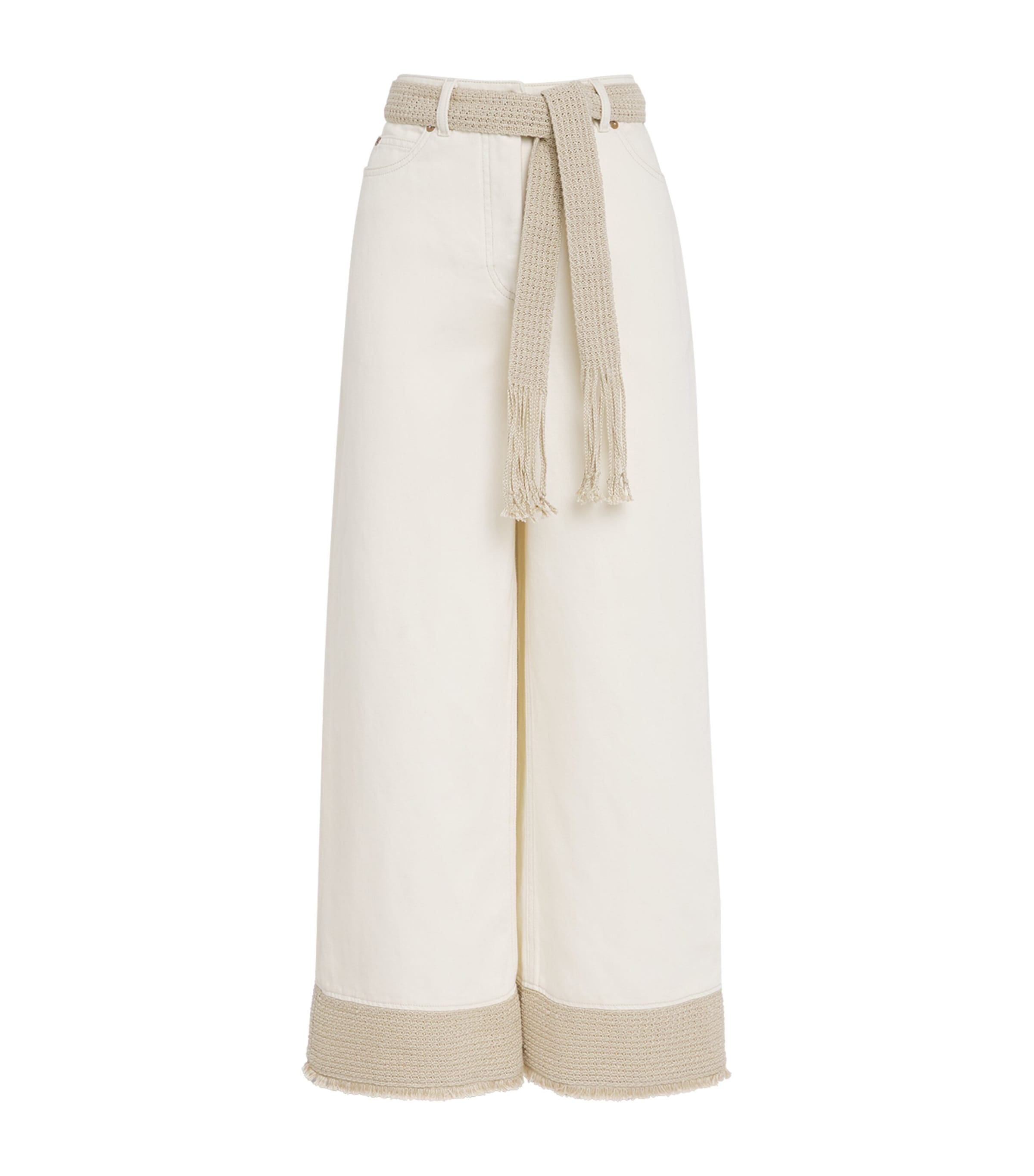 Cropped Wide-Leg Jeans