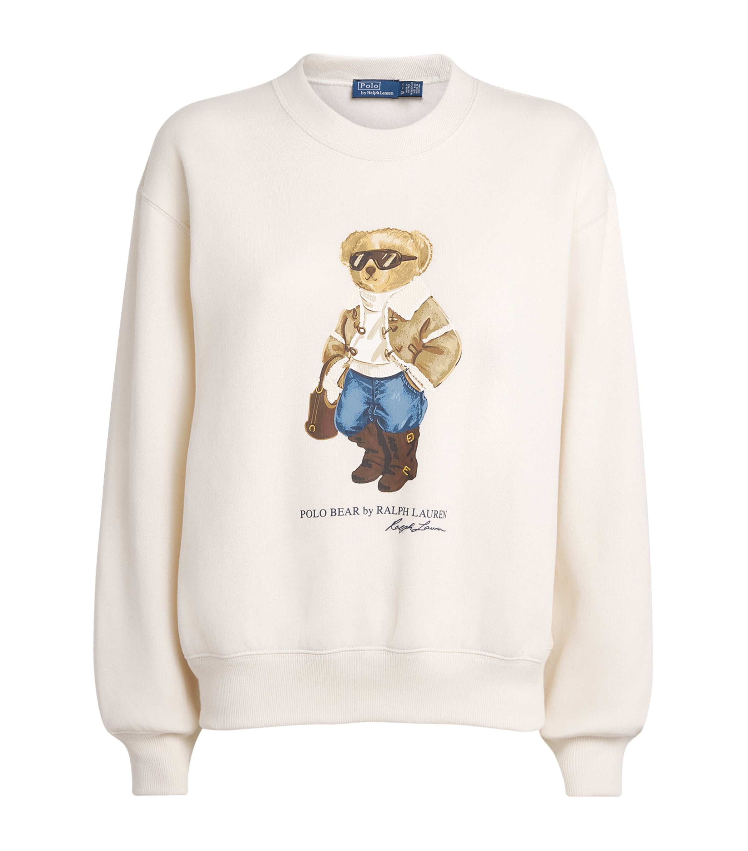 Polo Ralph Lauren Womens Polo Bear Sweatshirt Antique Cream