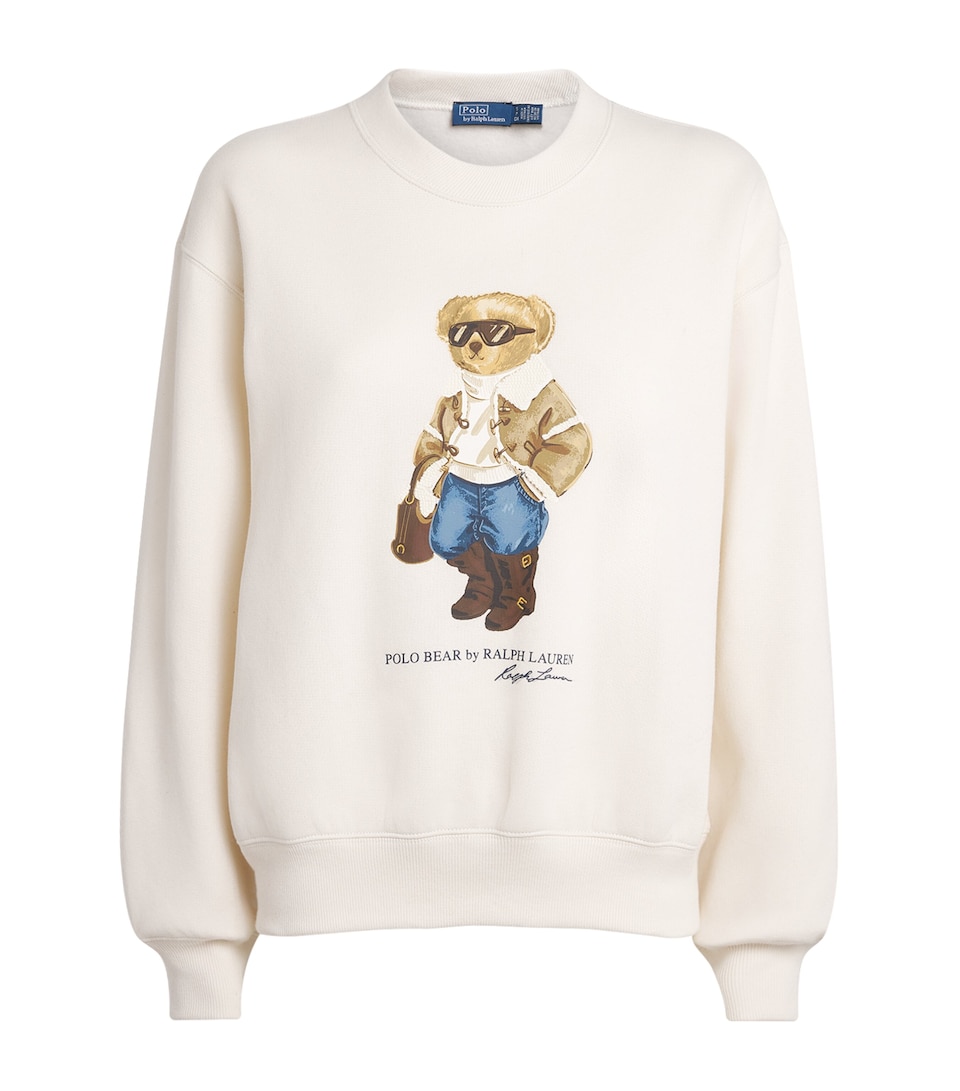 Polo Ralph Lauren Womens Polo Bear Sweatshirt Antique Cream