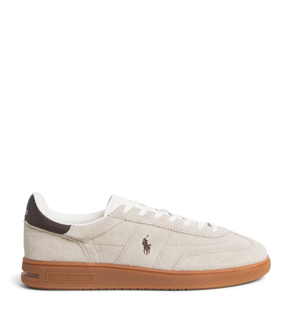 Polo Ralph Lauren Suede Bedford Sneakers Milkshake/dark Brown