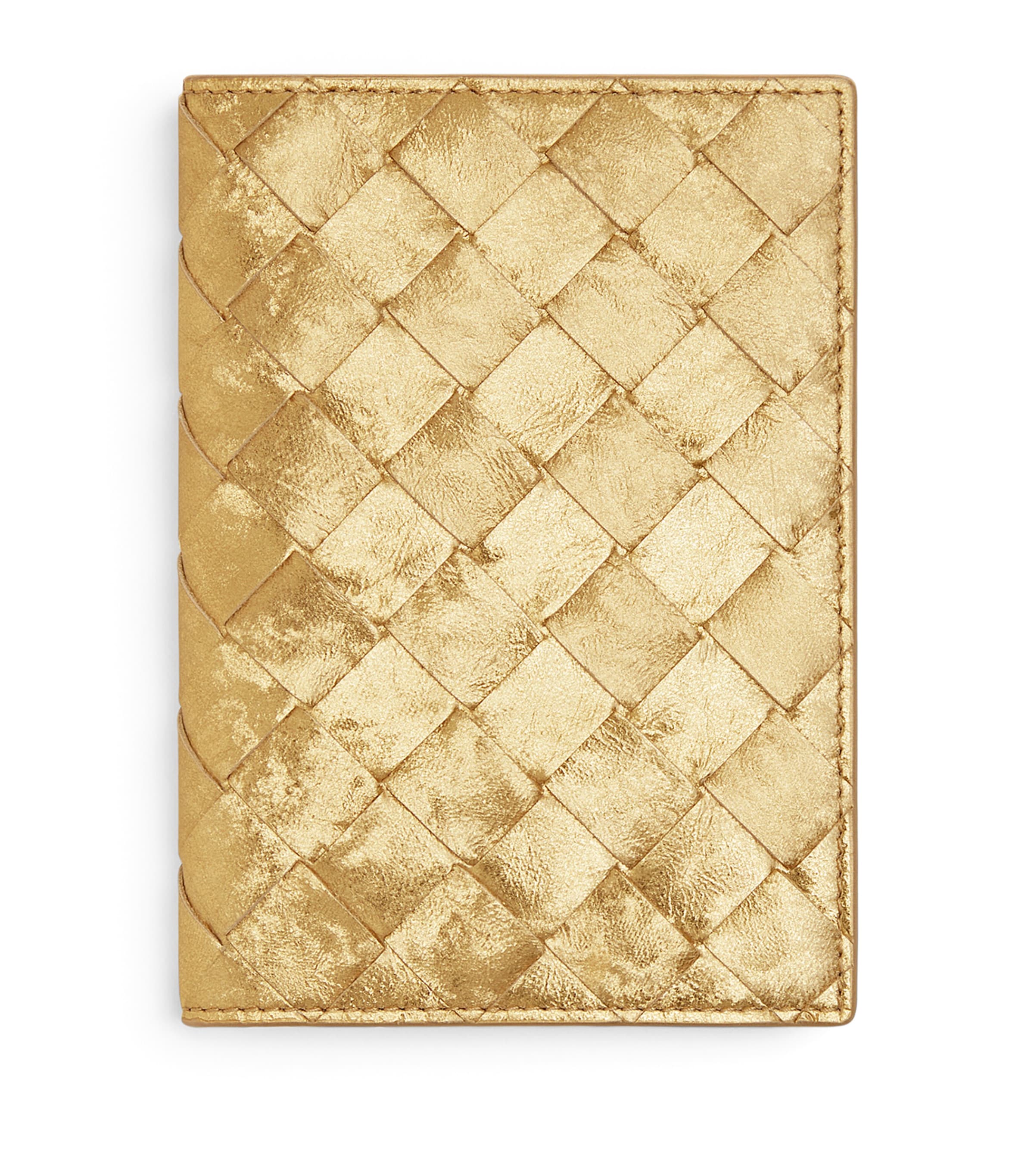 Lambskin Intrecciato Passport Case