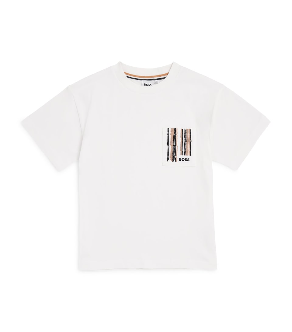 Cotton Stripe Logo T-Shirt (5-16 Years)