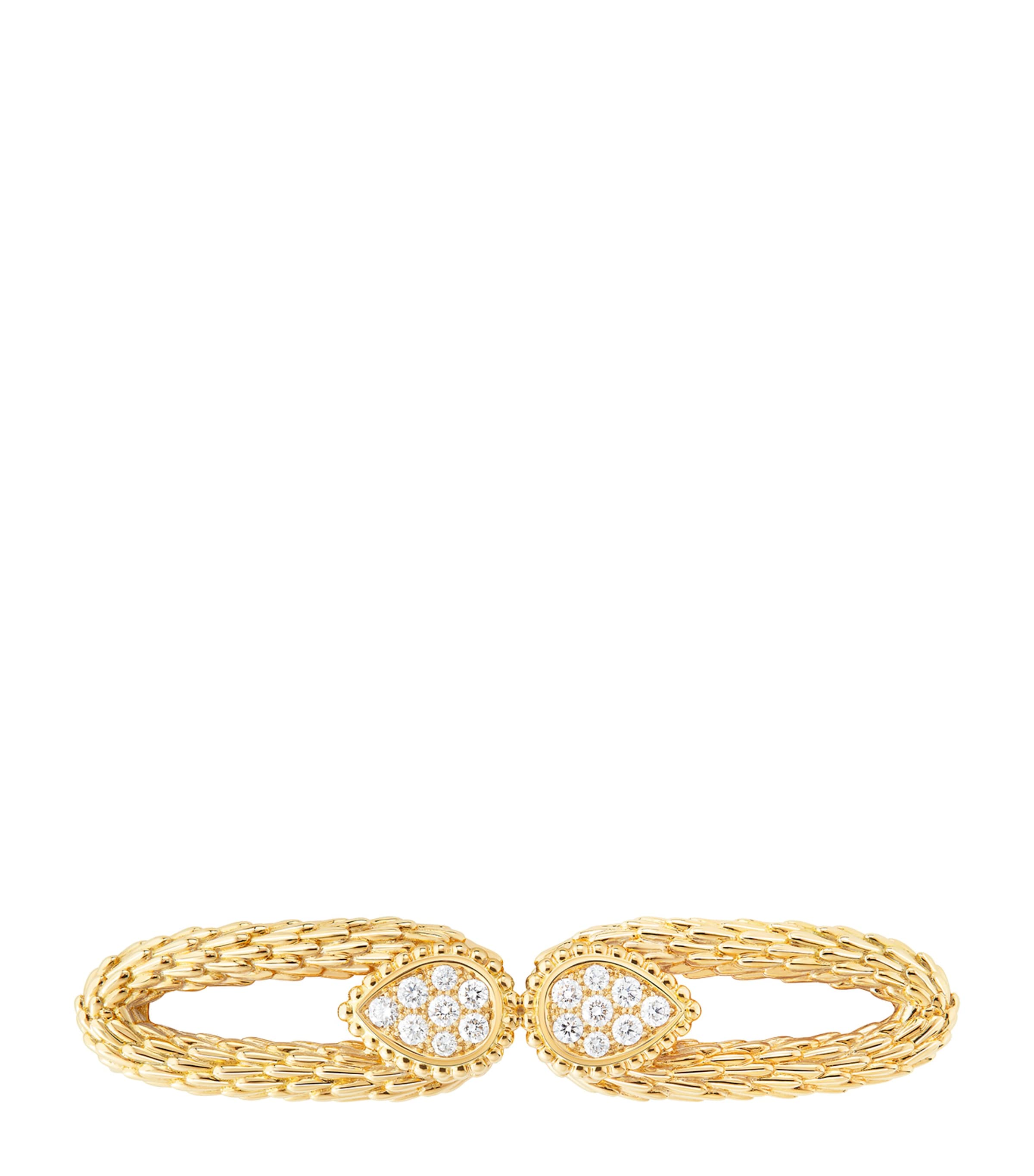 Boucheron Yellow Gold and Diamond Serpent Bohème Vintage Brooch Yellow Gold