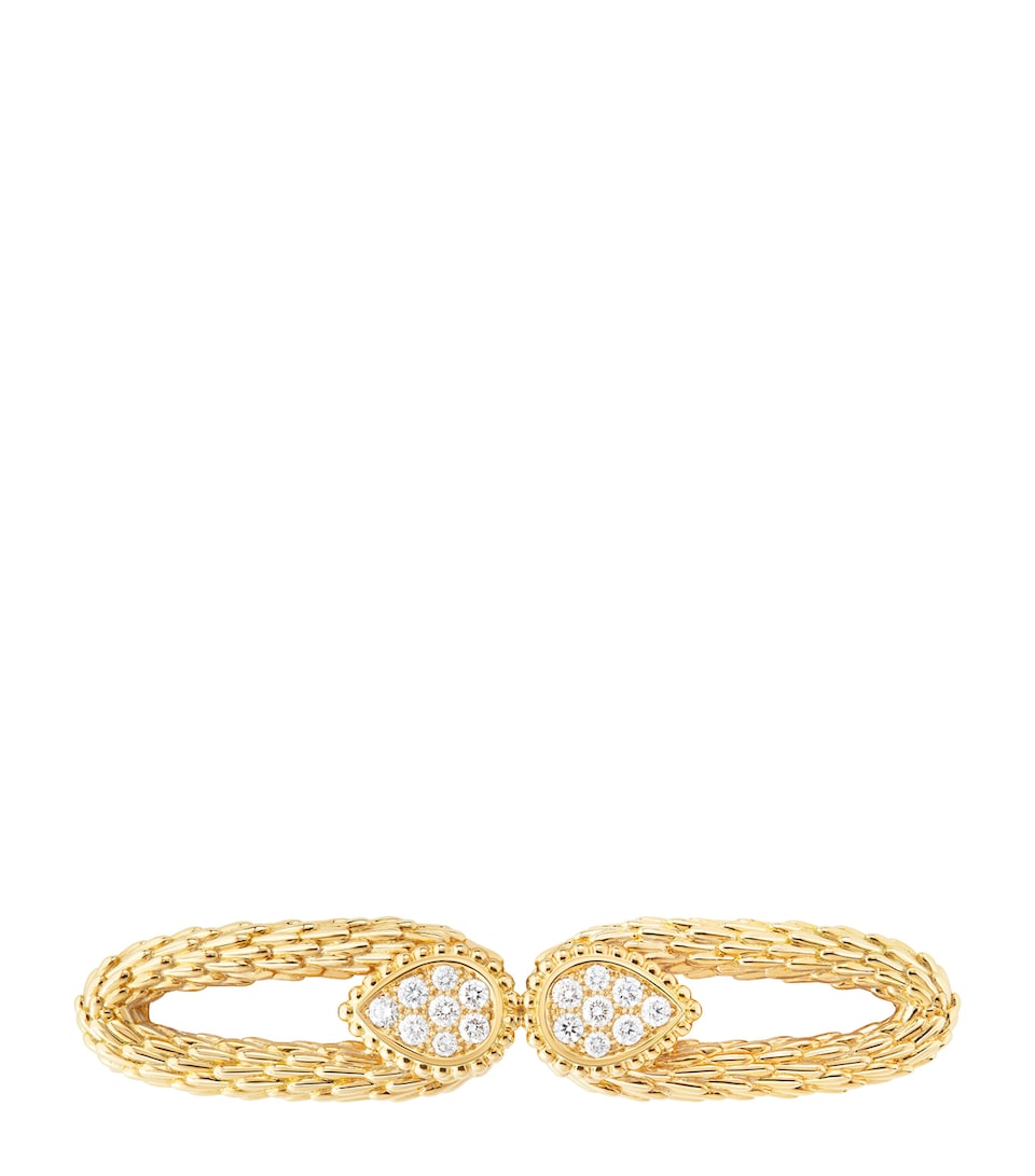 Boucheron Yellow Gold and Diamond Serpent Bohème Vintage Brooch Yellow Gold