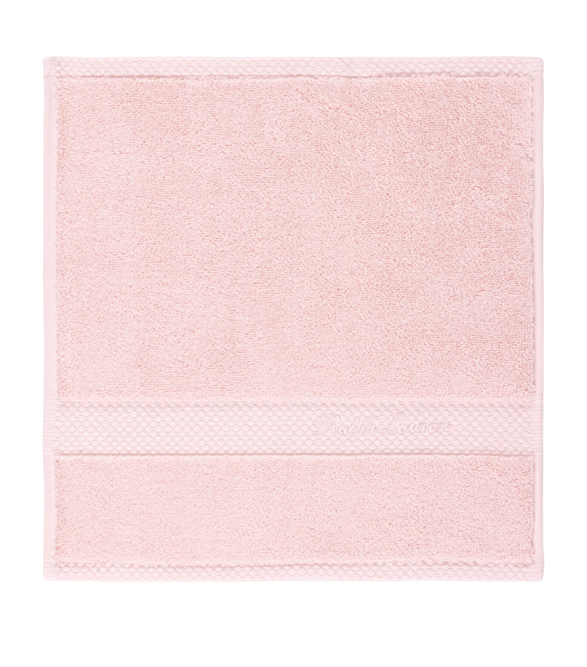 Ralph Lauren Home Dulaney Face Cloth (30cm x 30cm) Pastel Pink