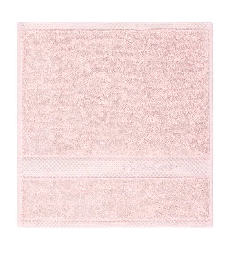 Ralph Lauren Home Dulaney Face Cloth (30cm x 30cm) Pastel Pink