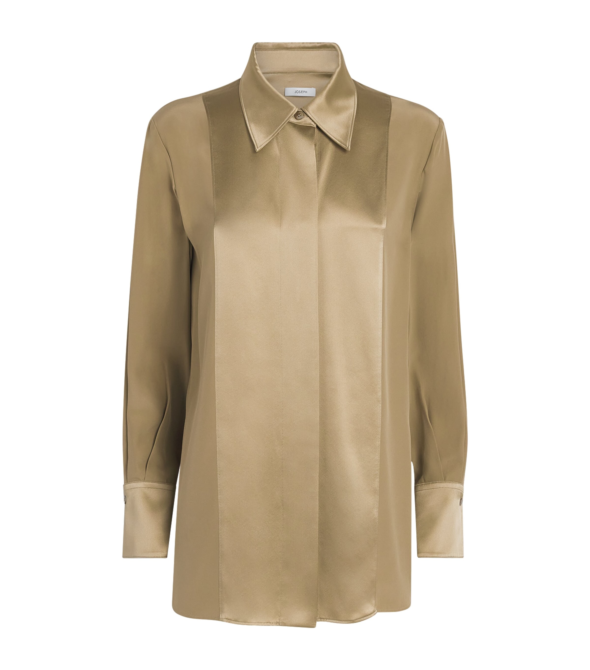 Joseph Womens Silk Childs Blouse Dark Powder