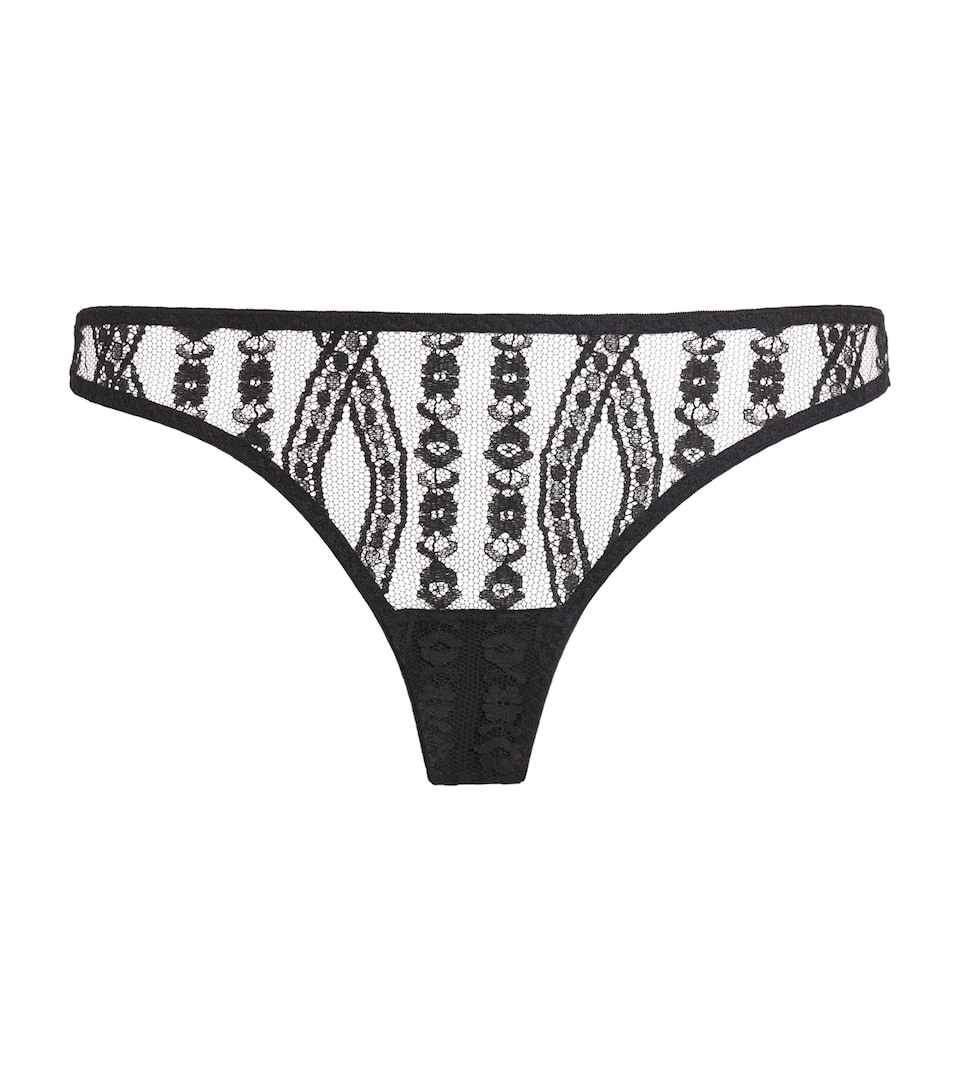 Velvet-Lace Kiana Skirted Thong