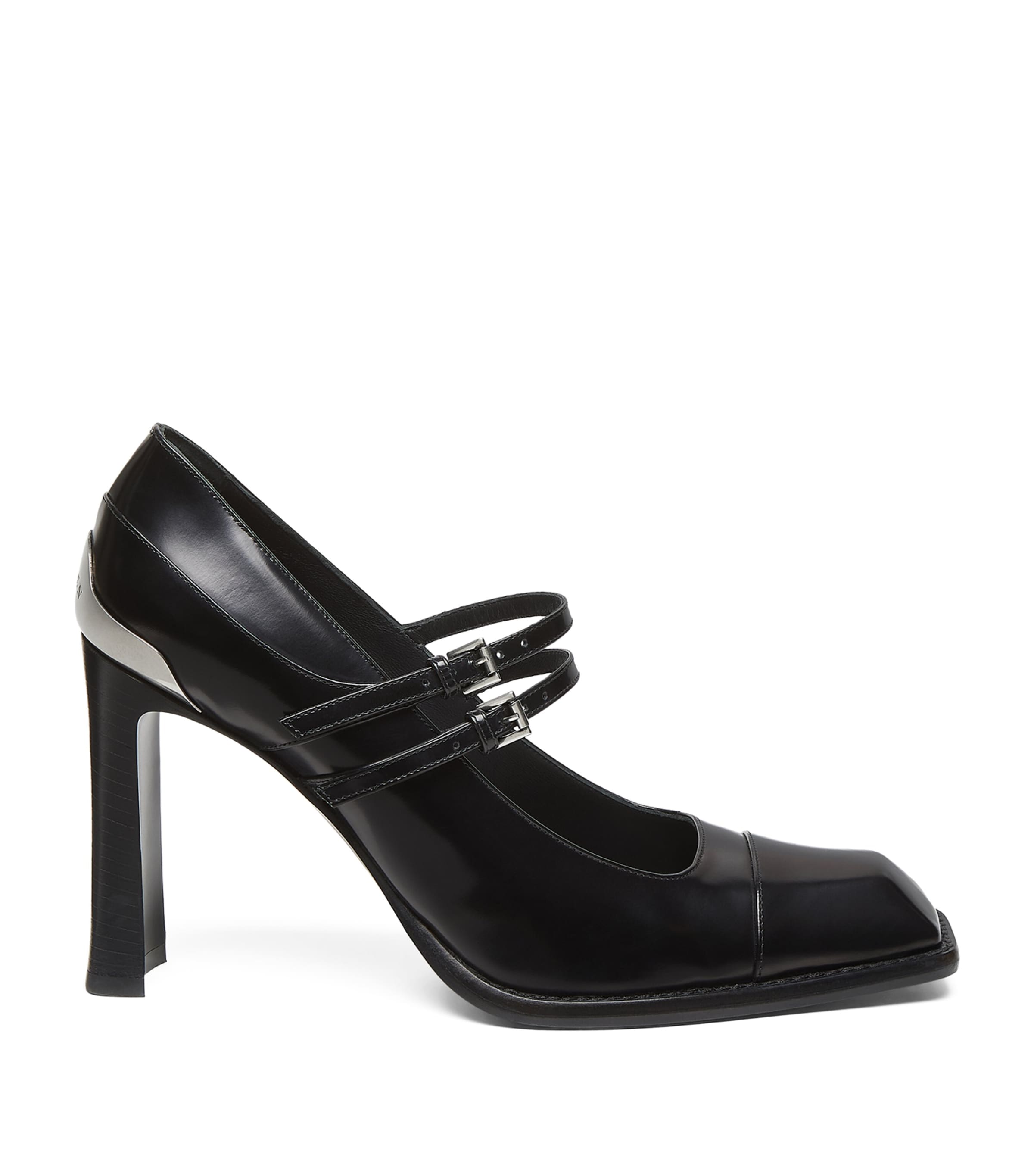 McQueen Leather Niko Mary Jane Pumps 95