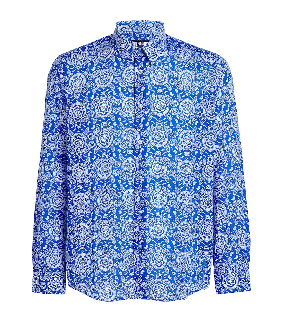 Cotton Tribal Turtles Caracal Shirt