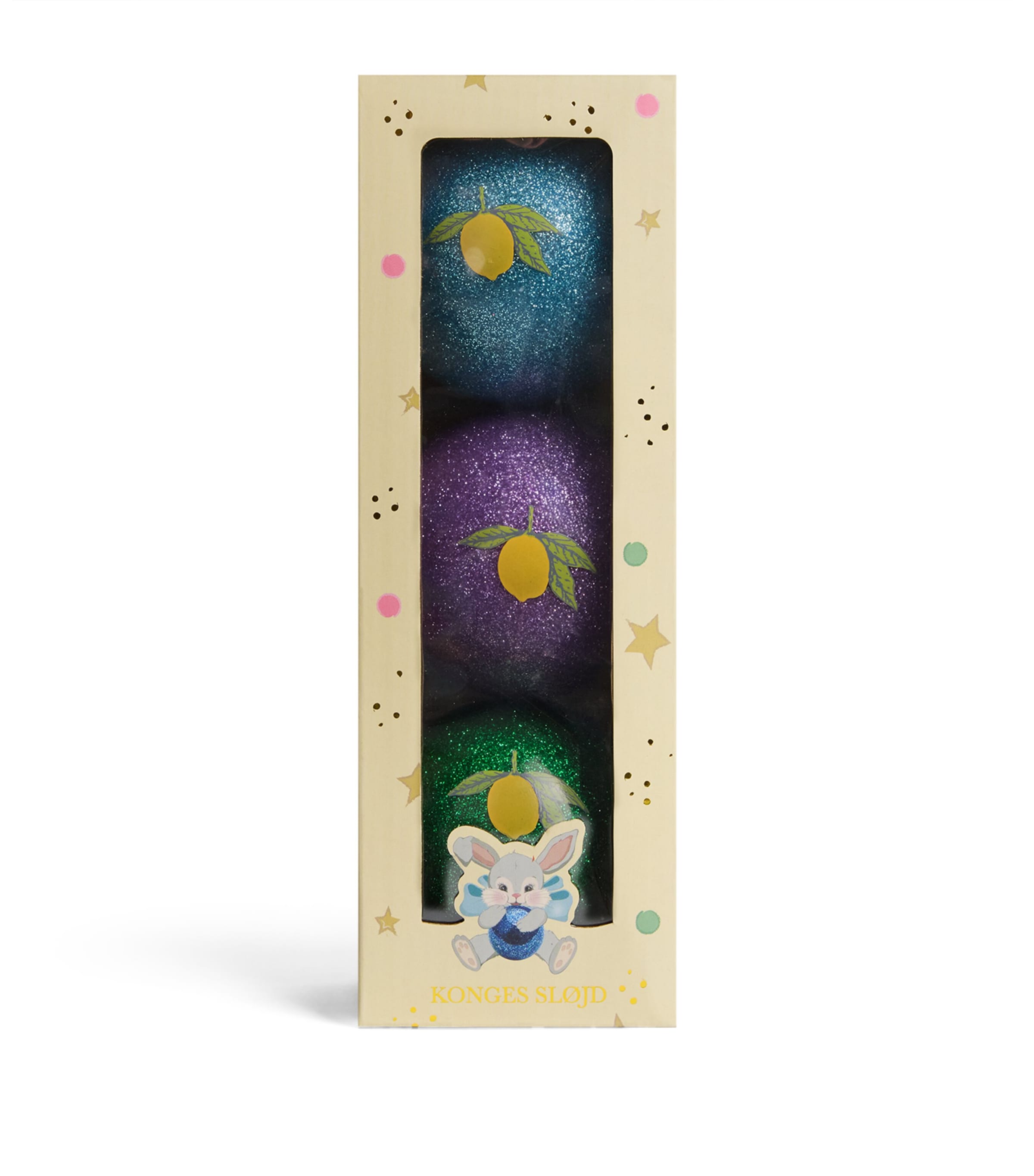 KONGES SLOJD Glitter Balls (Set of 3)
