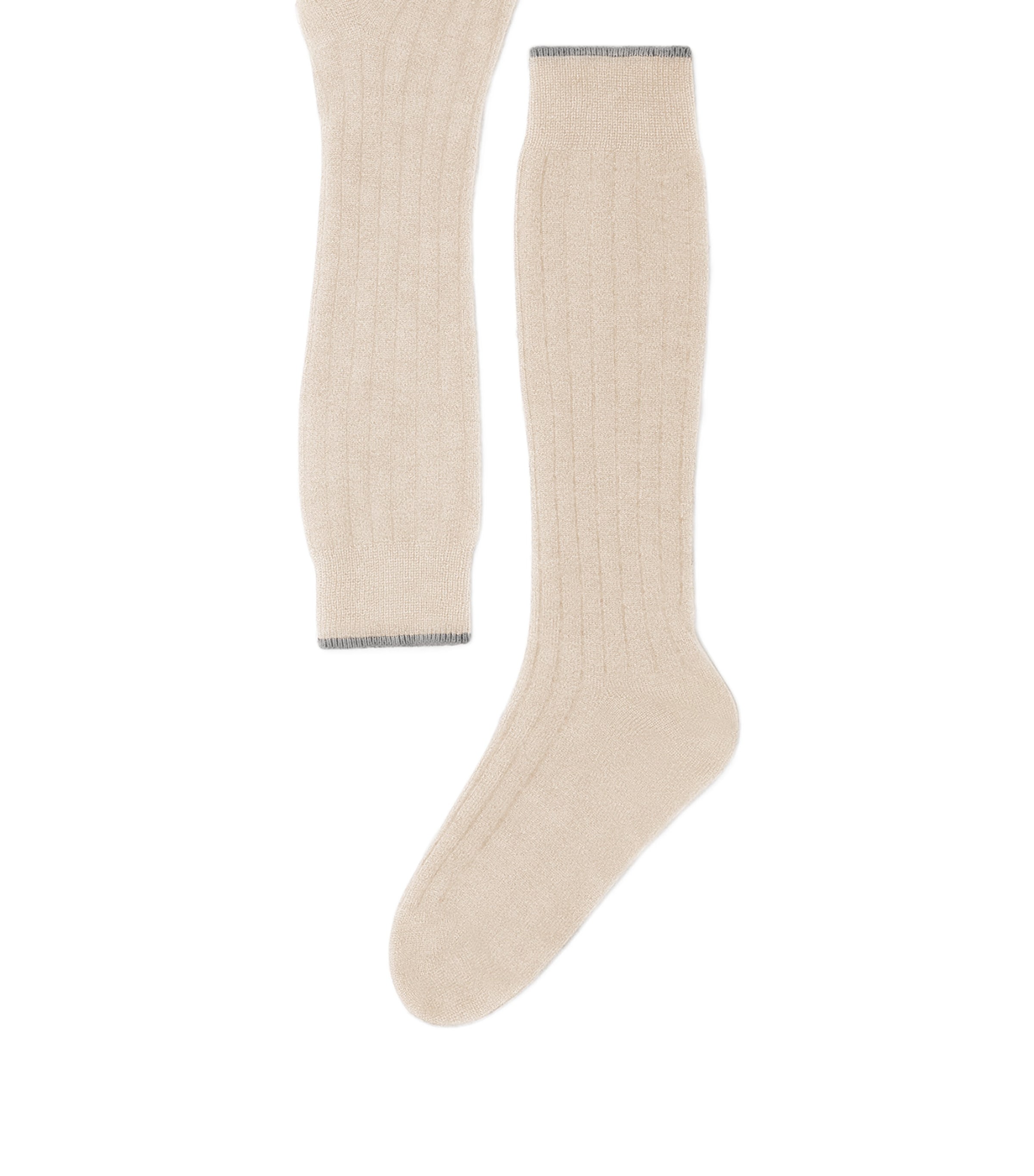 Cashmere Rib-Knit Socks